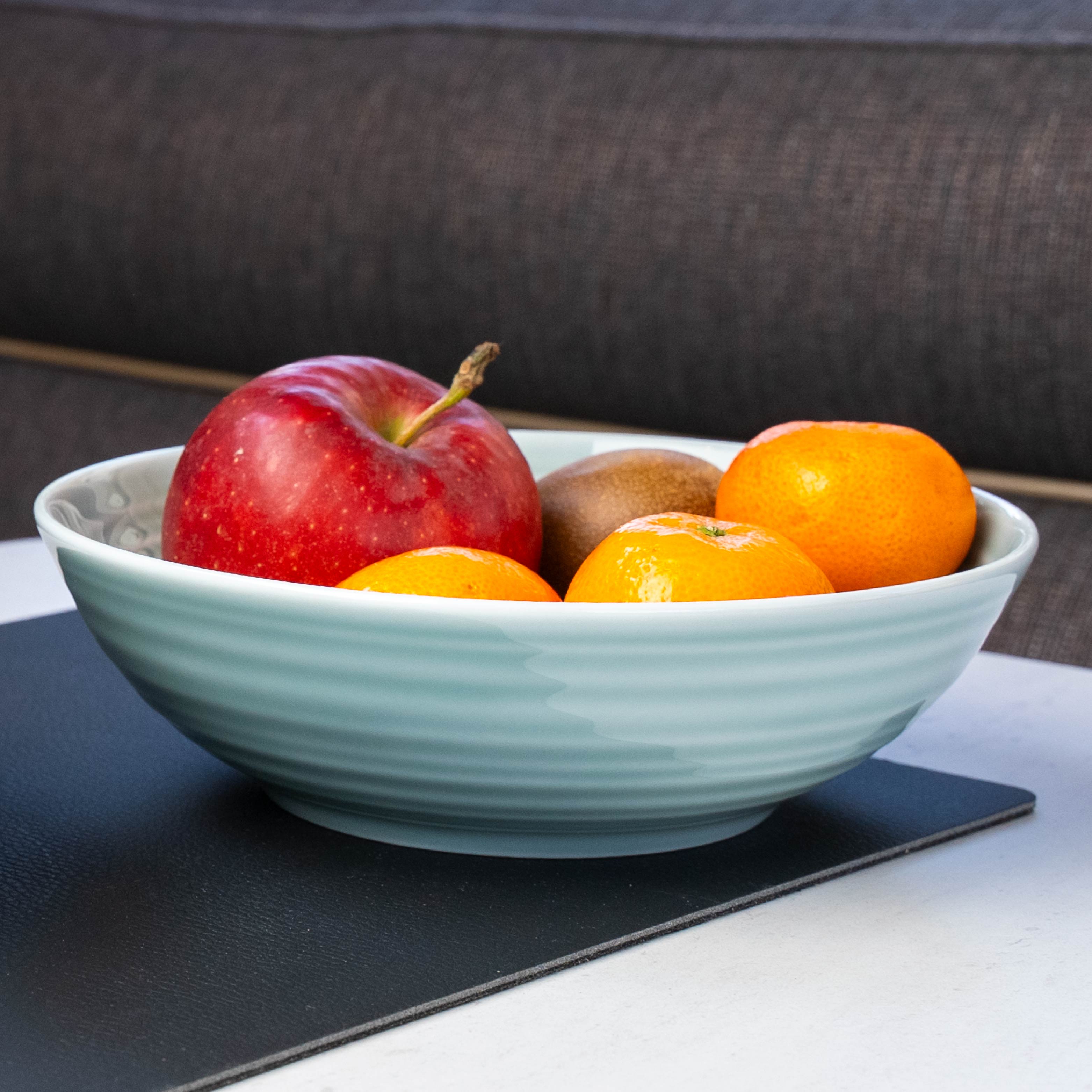 Magnetic porcelain food bowls CYAN ⌀ 20 cm