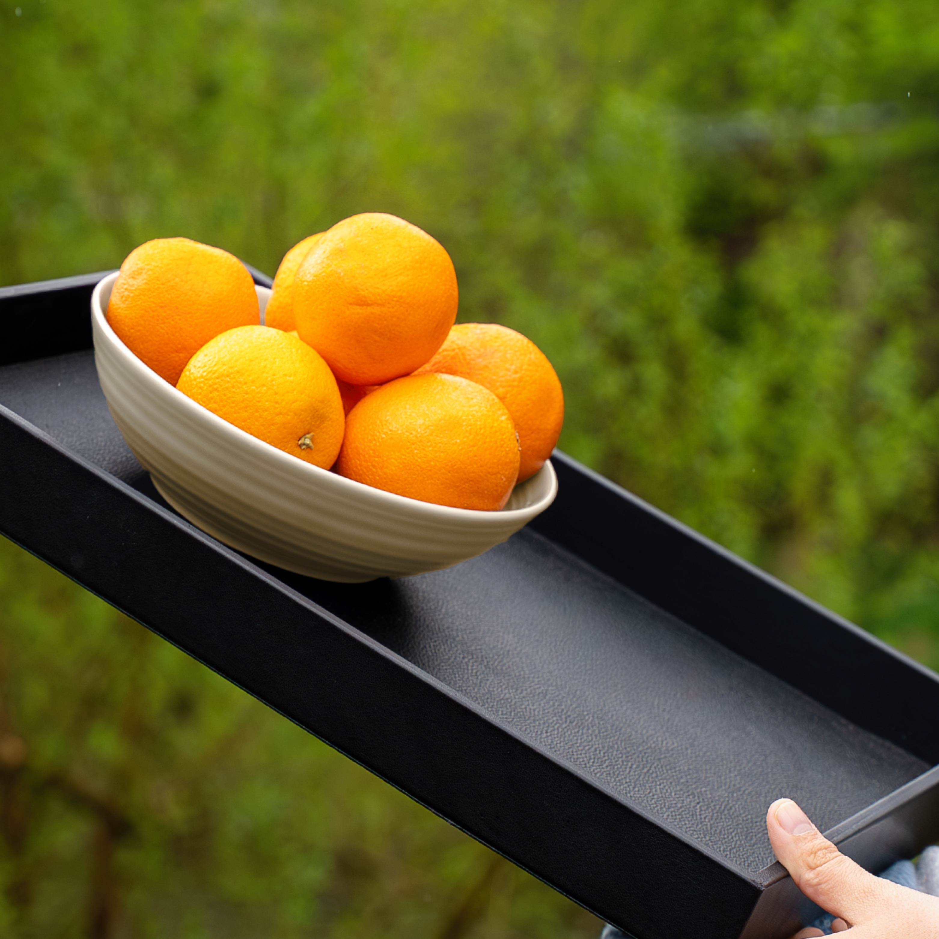 Magnet-Porzellan-Bowl-20cm sand auf Tablett