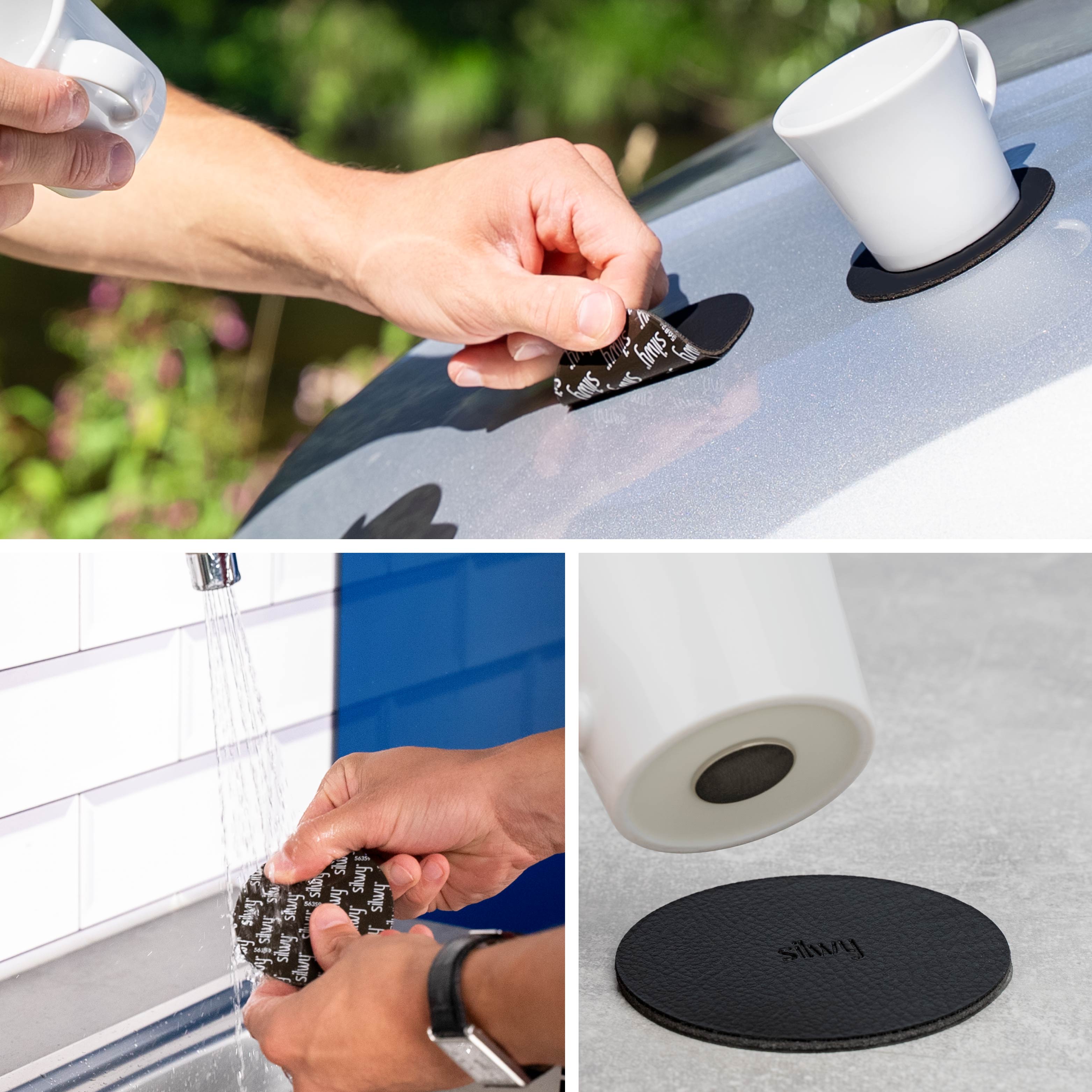 Funktionsweise Pad: abziehbar, abwaschbar, wiederverwendbar