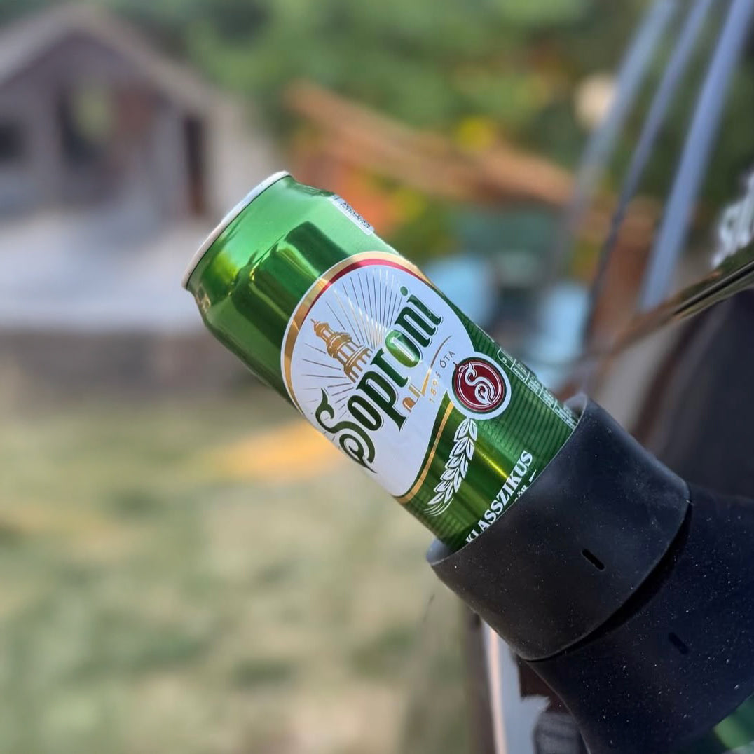 Magnetic holder UNIVERSAL for cans and bottles including pad