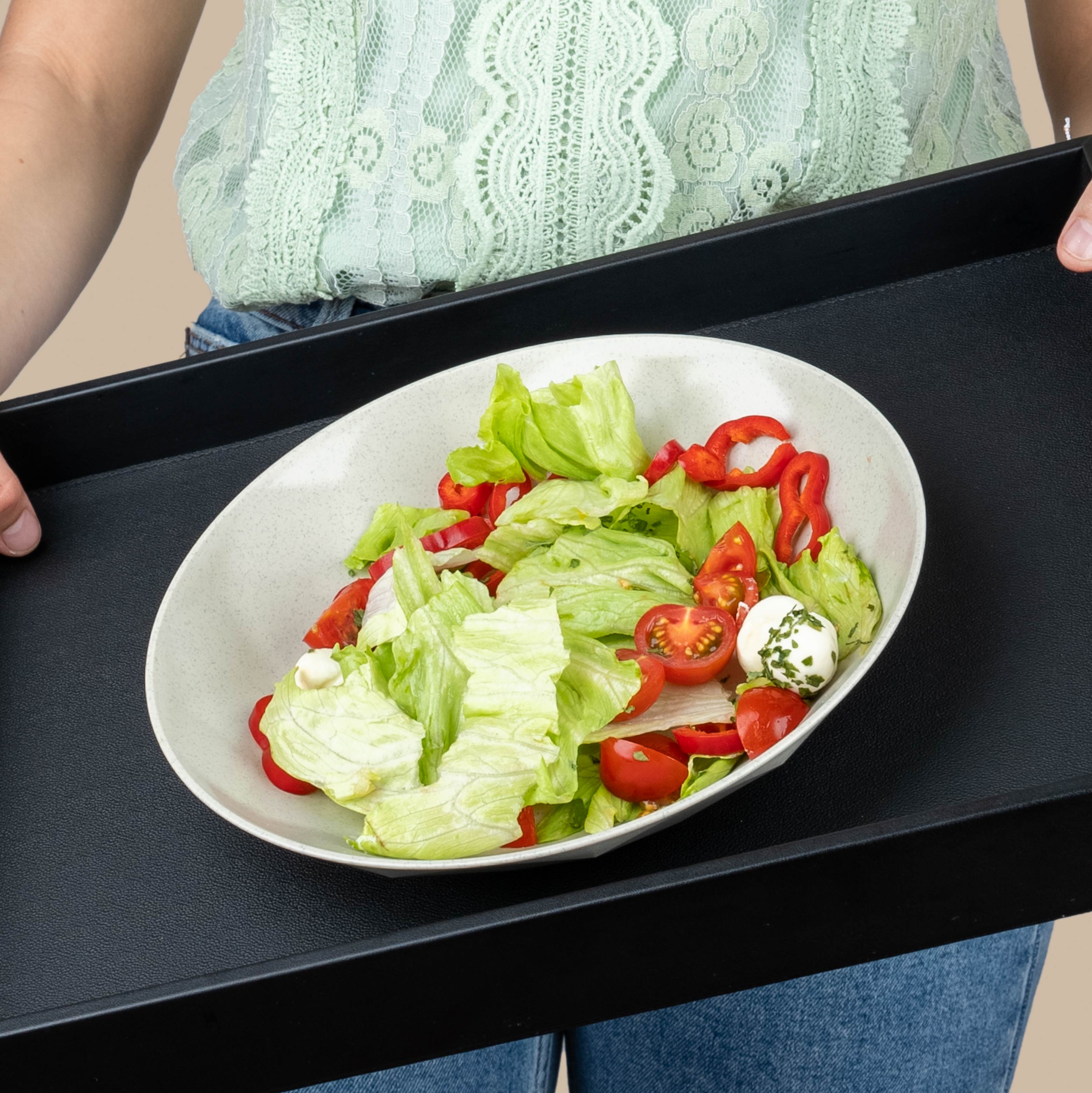 Magnetischer Teller wird durch Metall-Tablett fixiert