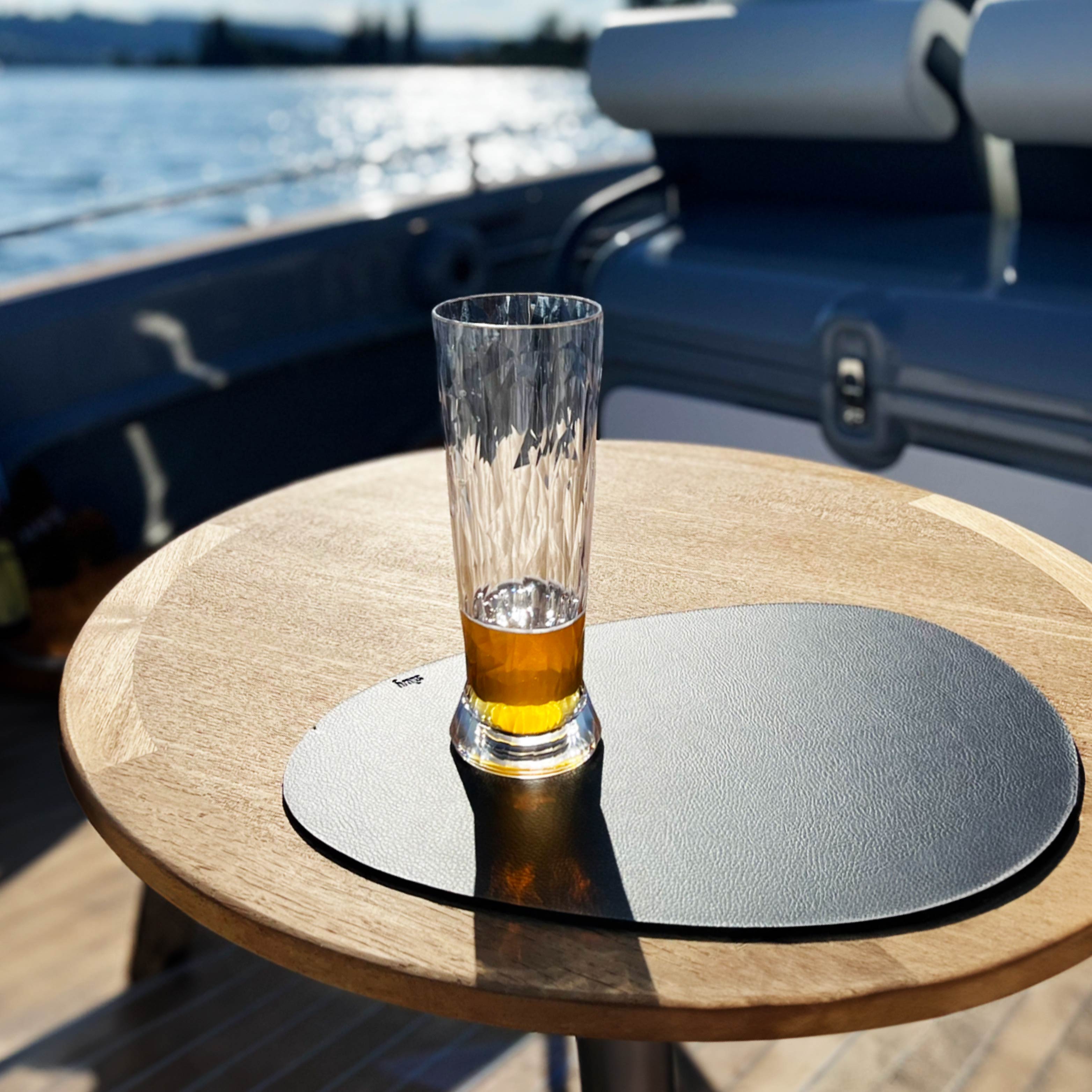 Metal Nano Gel Placemat LARGE BLACK