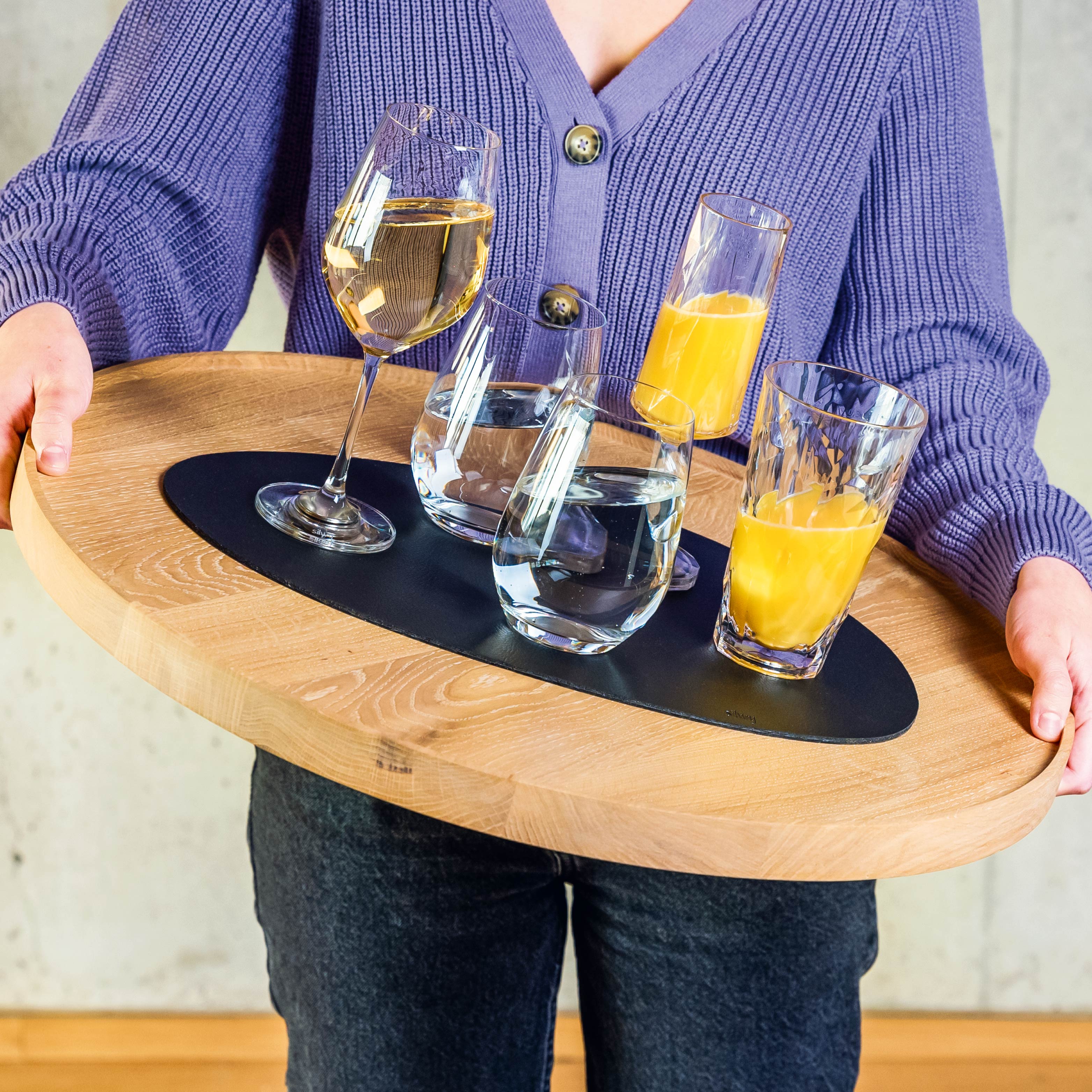 Metal Nano Gel Placemat LARGE BLACK