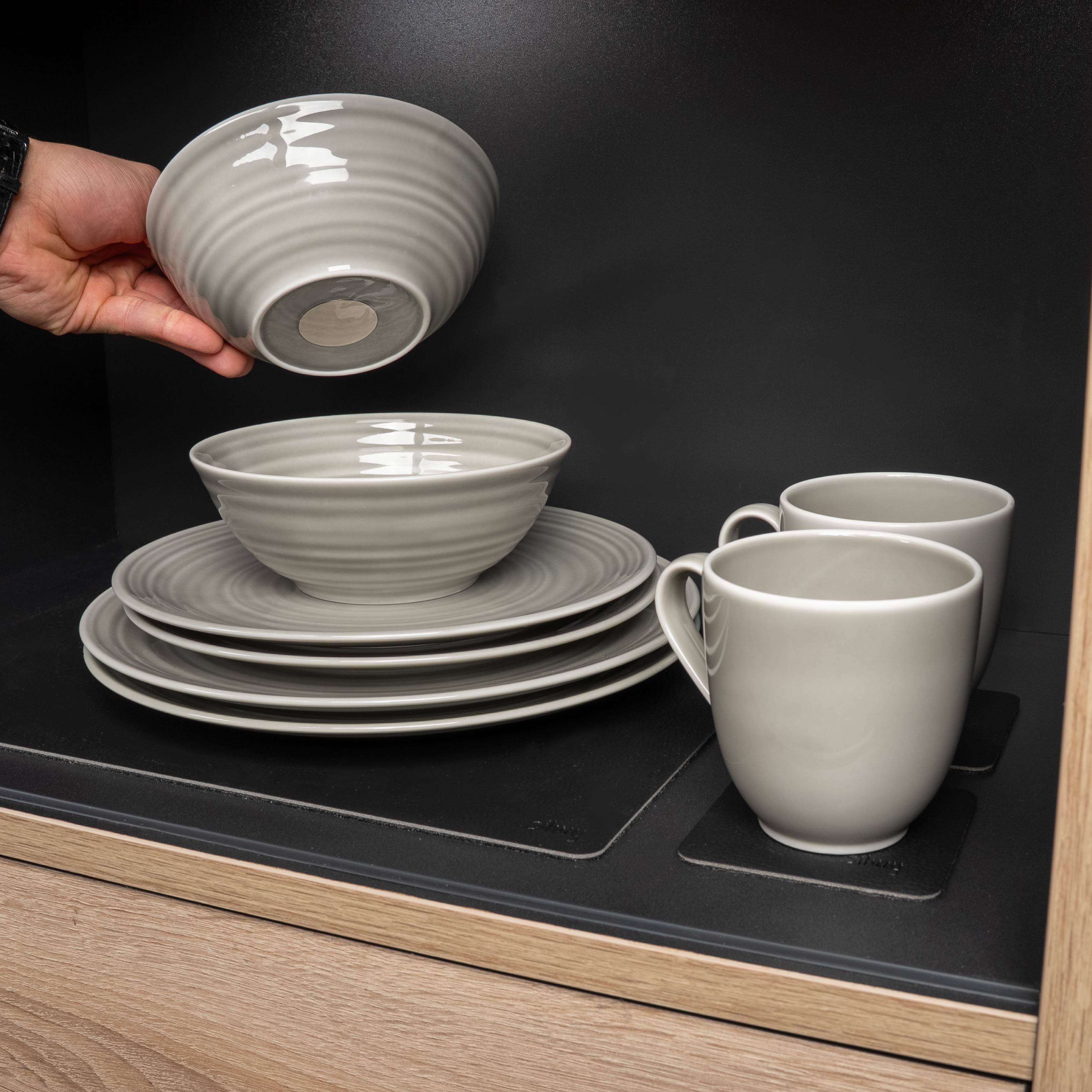 Magnet-Porzellan-Set ash Schrank