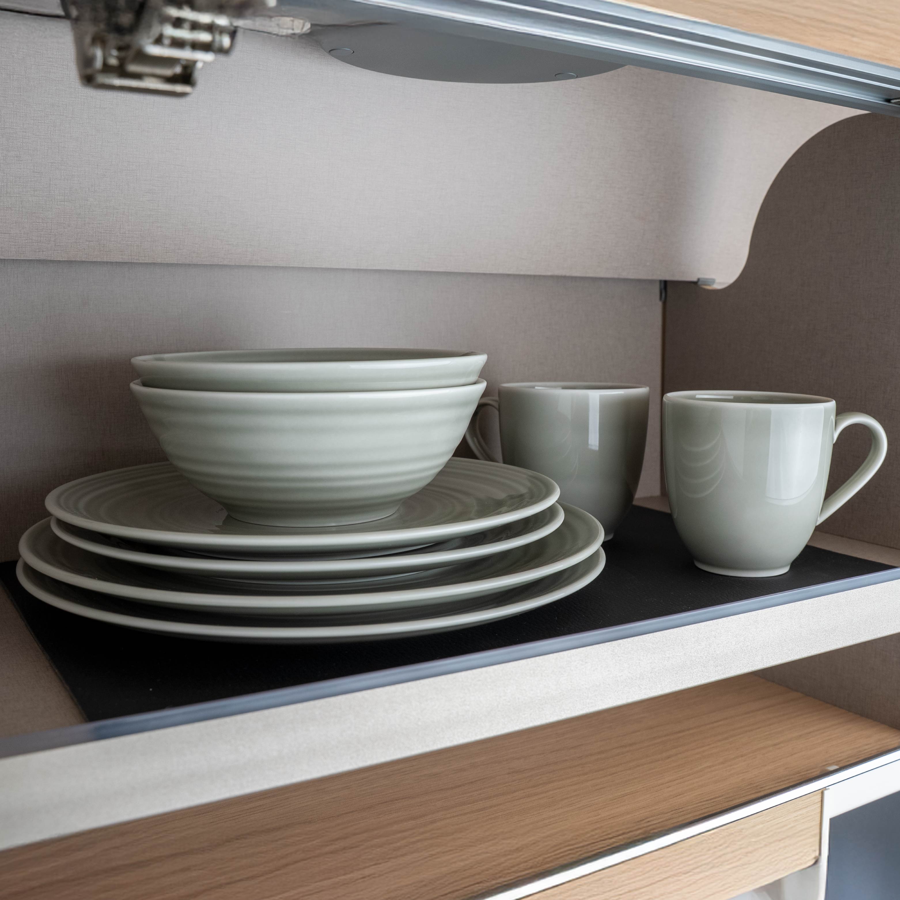 Magnet-Porzellan-Set ash Oberschrank