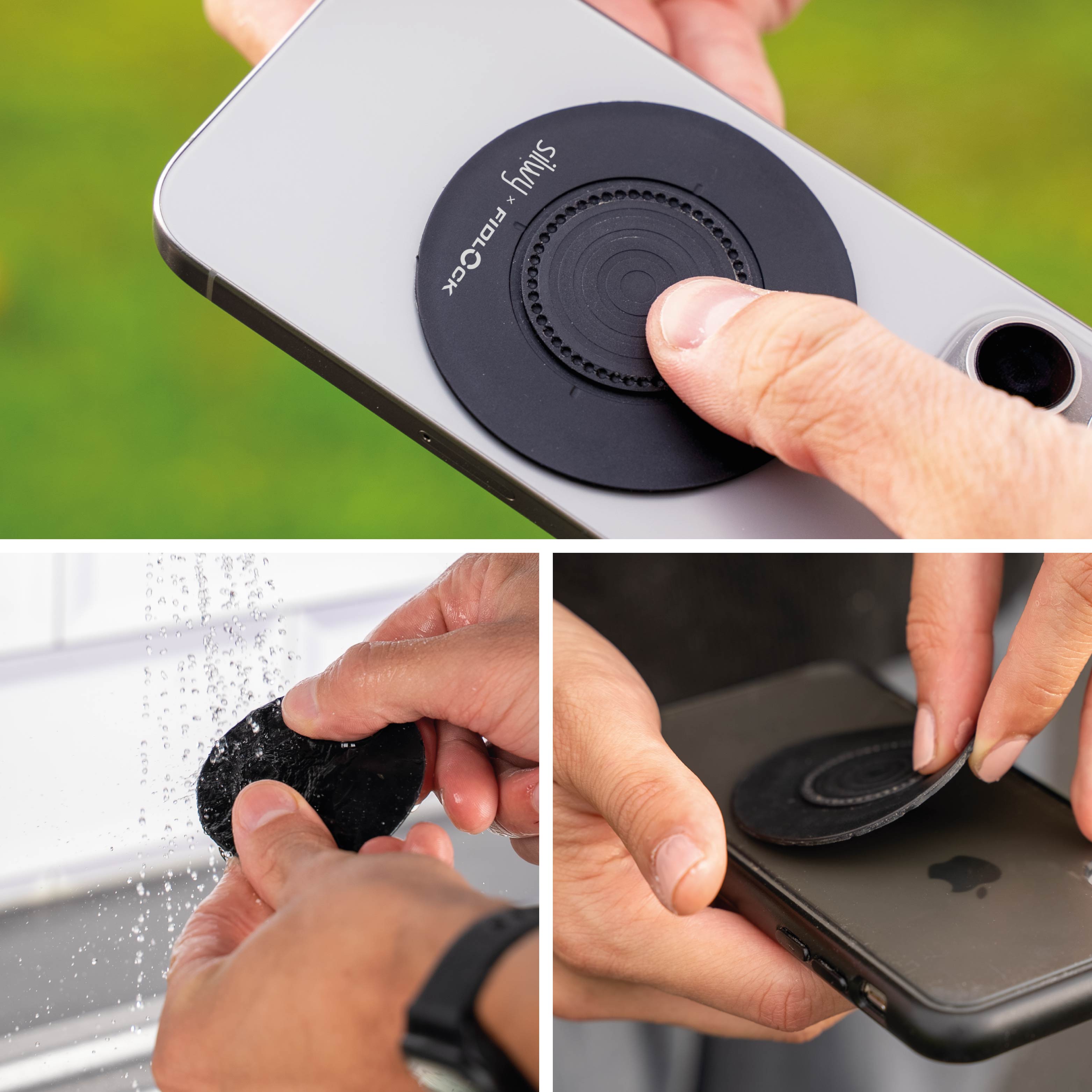 Magnet-VACUUM-Patch inkl. VACUUM x silwy® sticky base