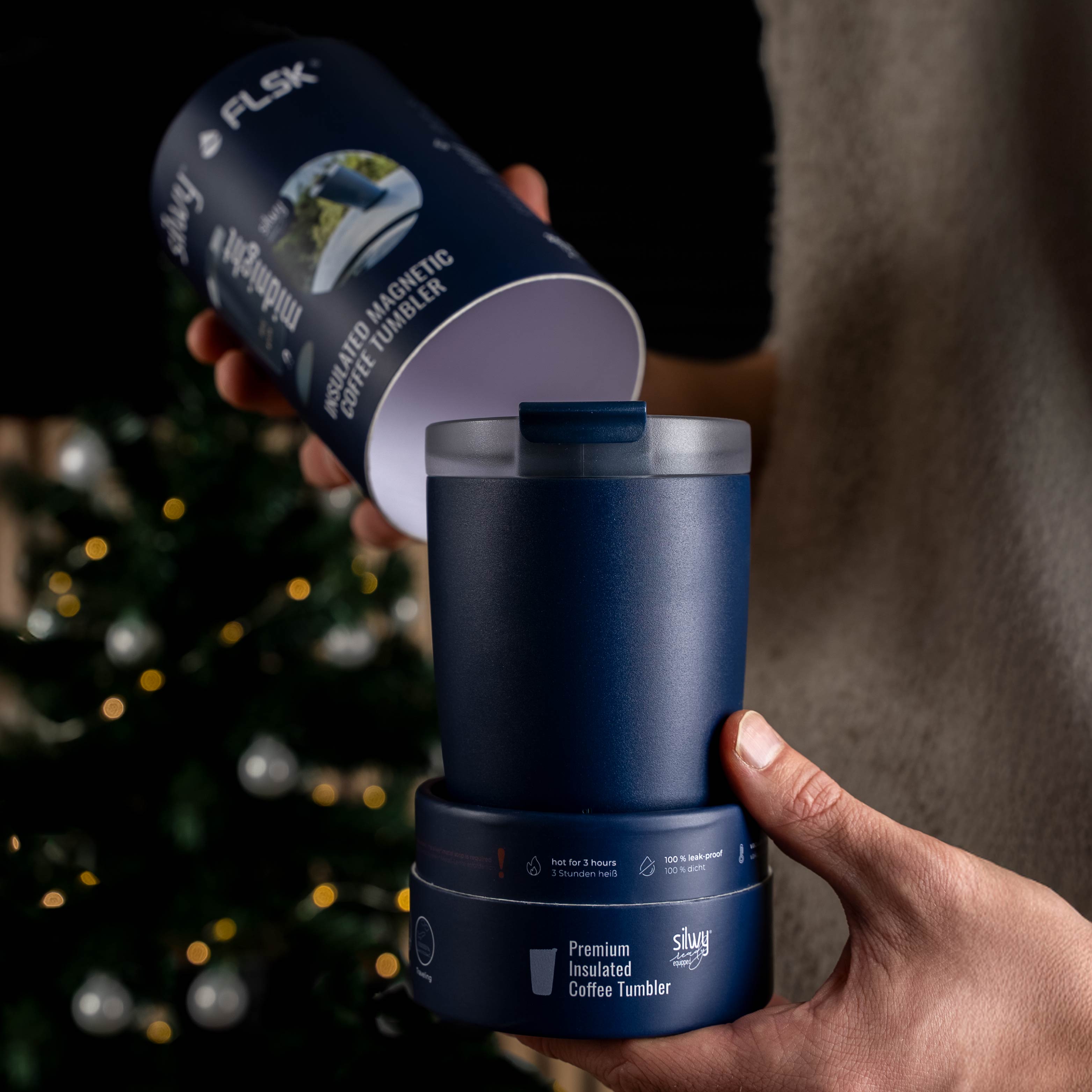 Magnetic thermo mug MIDNIGHT