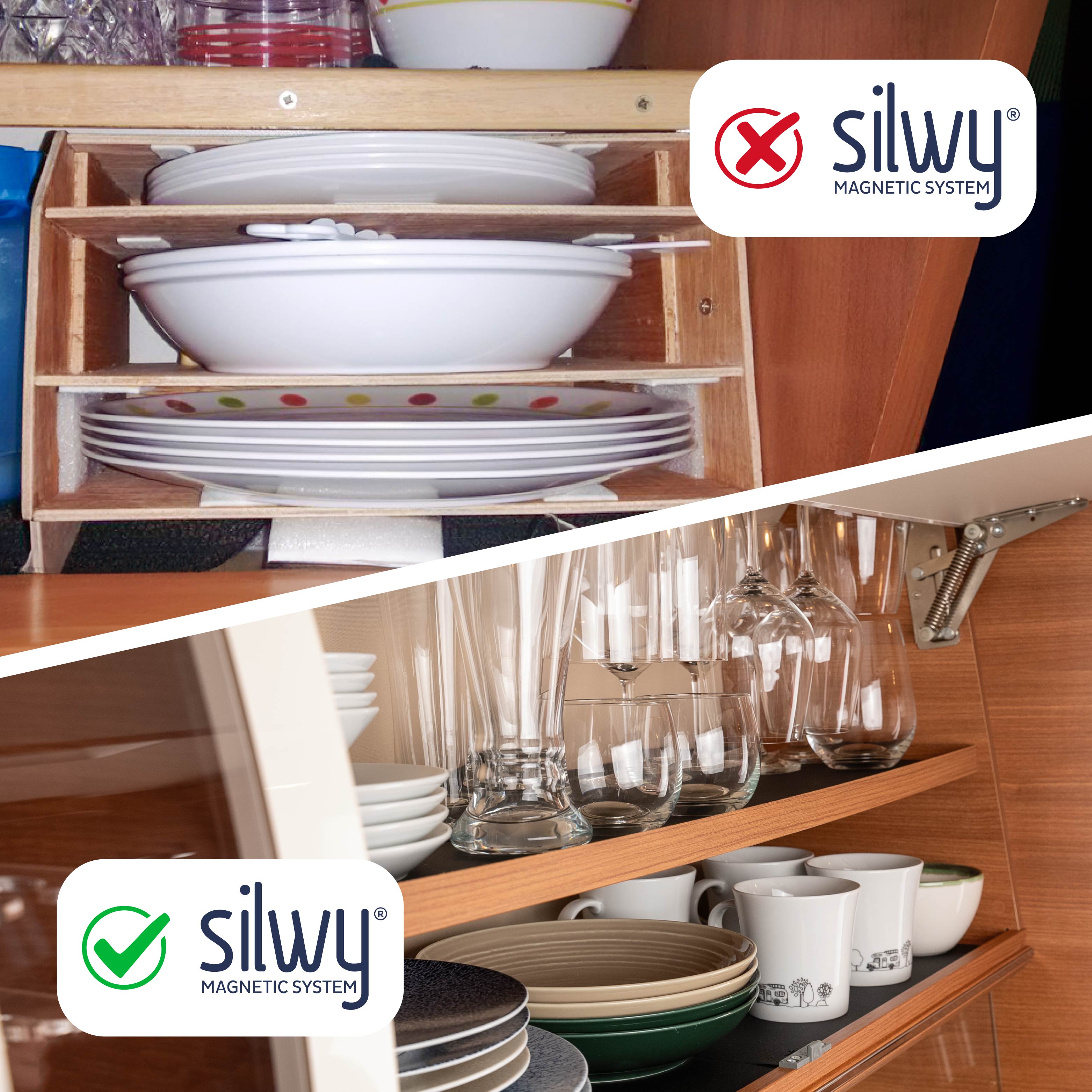 Magnetic plastic glasses LONGDRINK GREY