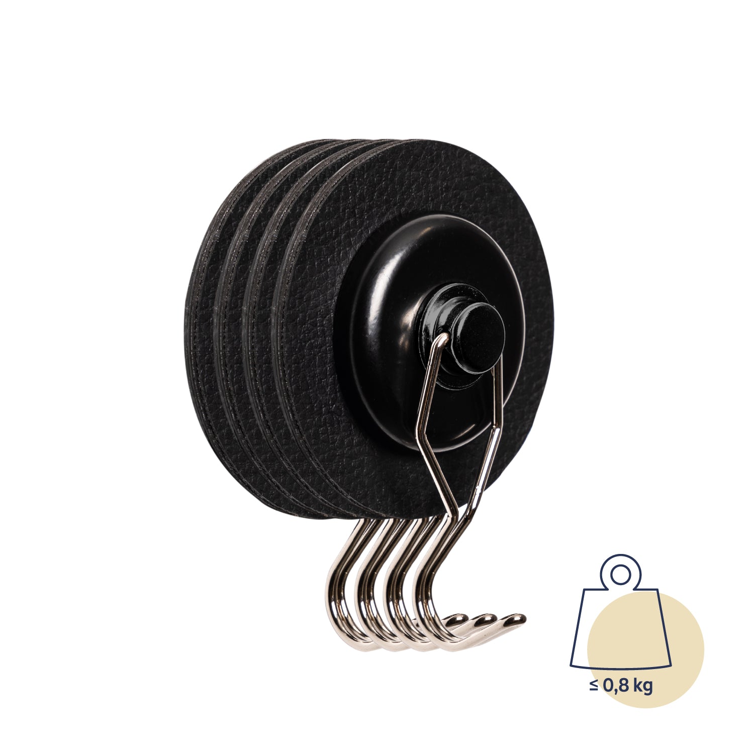 Magnet-Haken The one mit pads - Freisteller mit jeweils bis zu 0,8kg Zugkraft