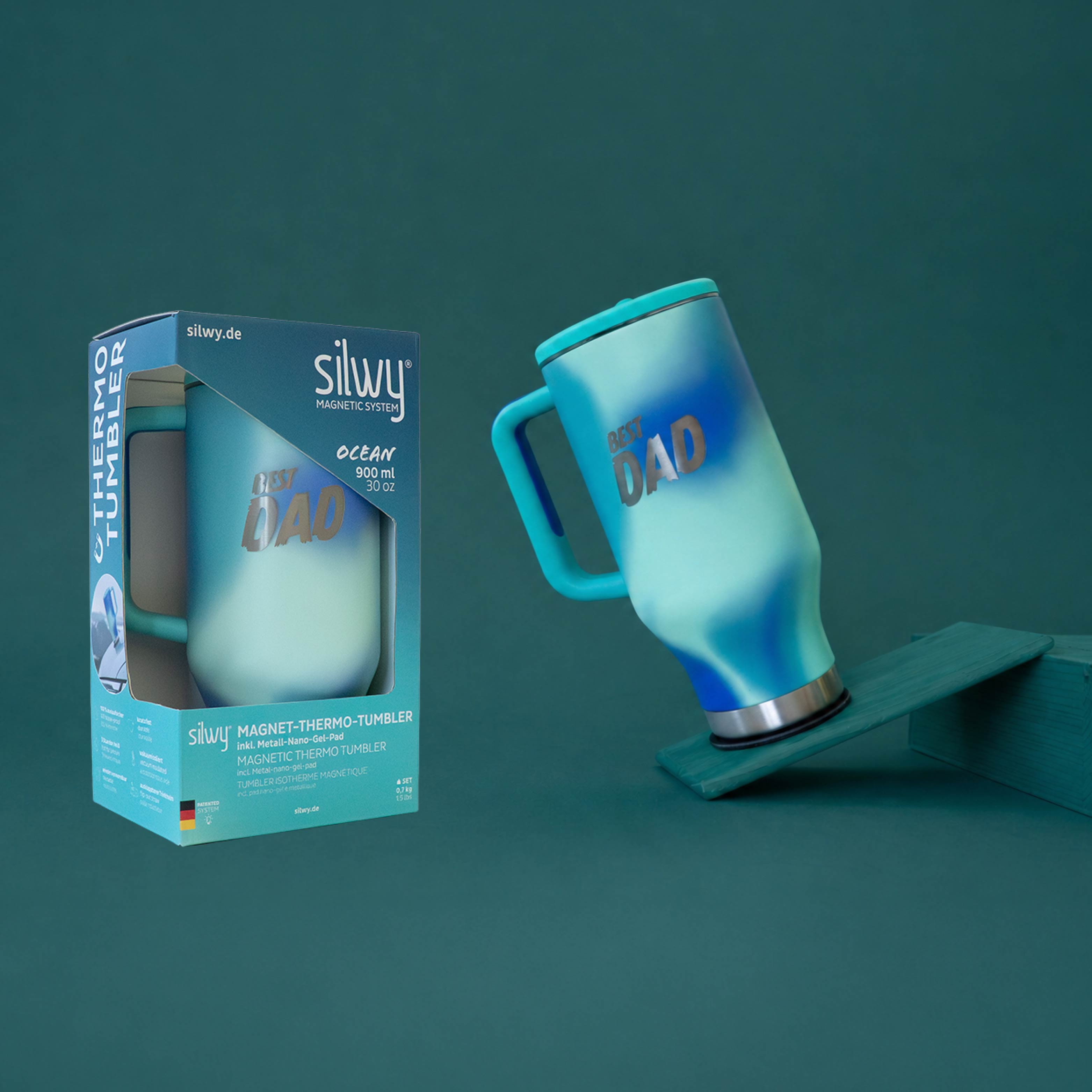 Magnet Thermo Tumbler OCEAN "BEST DAD"