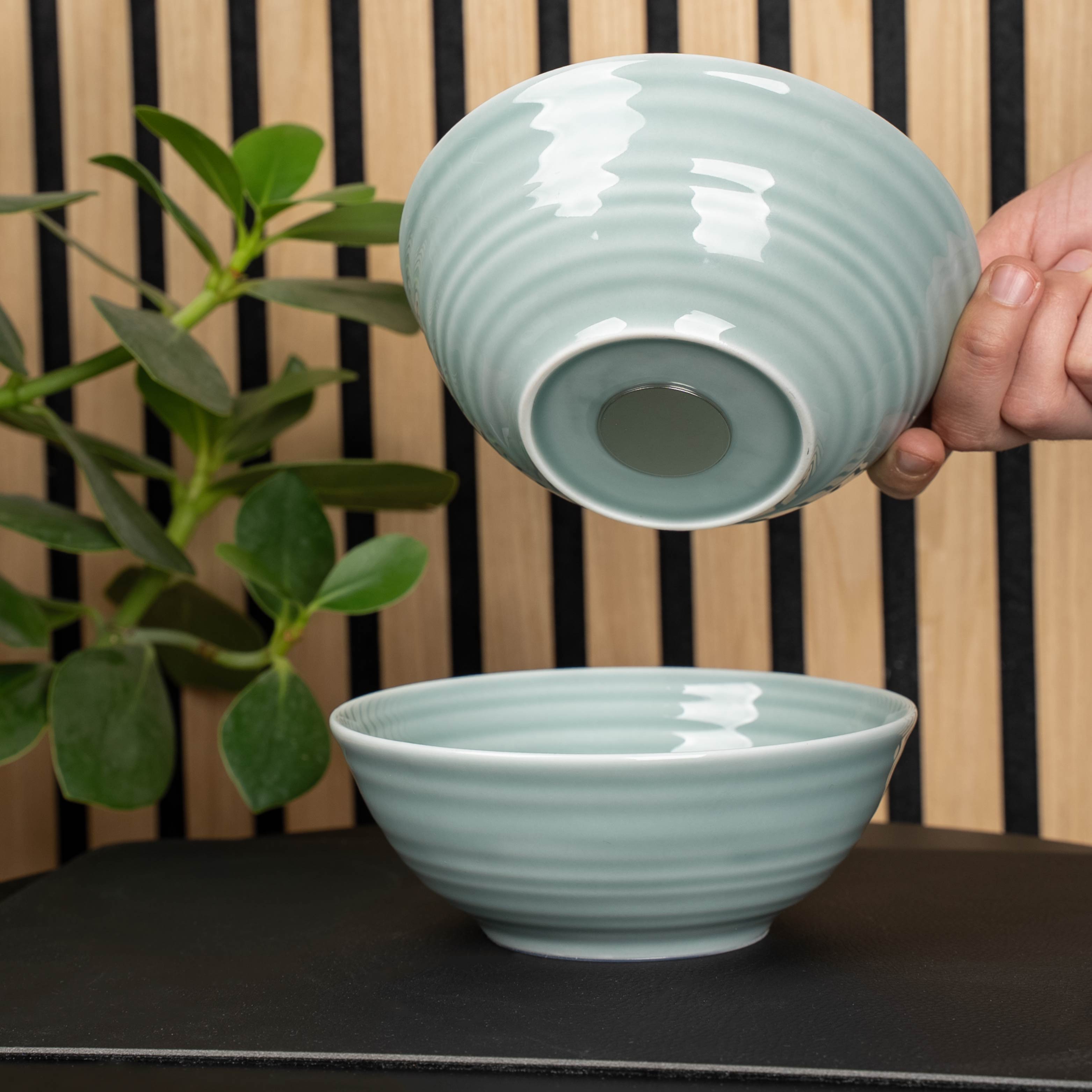 Magnetic Porcelain Bowls CYAN ⌀ 16 cm