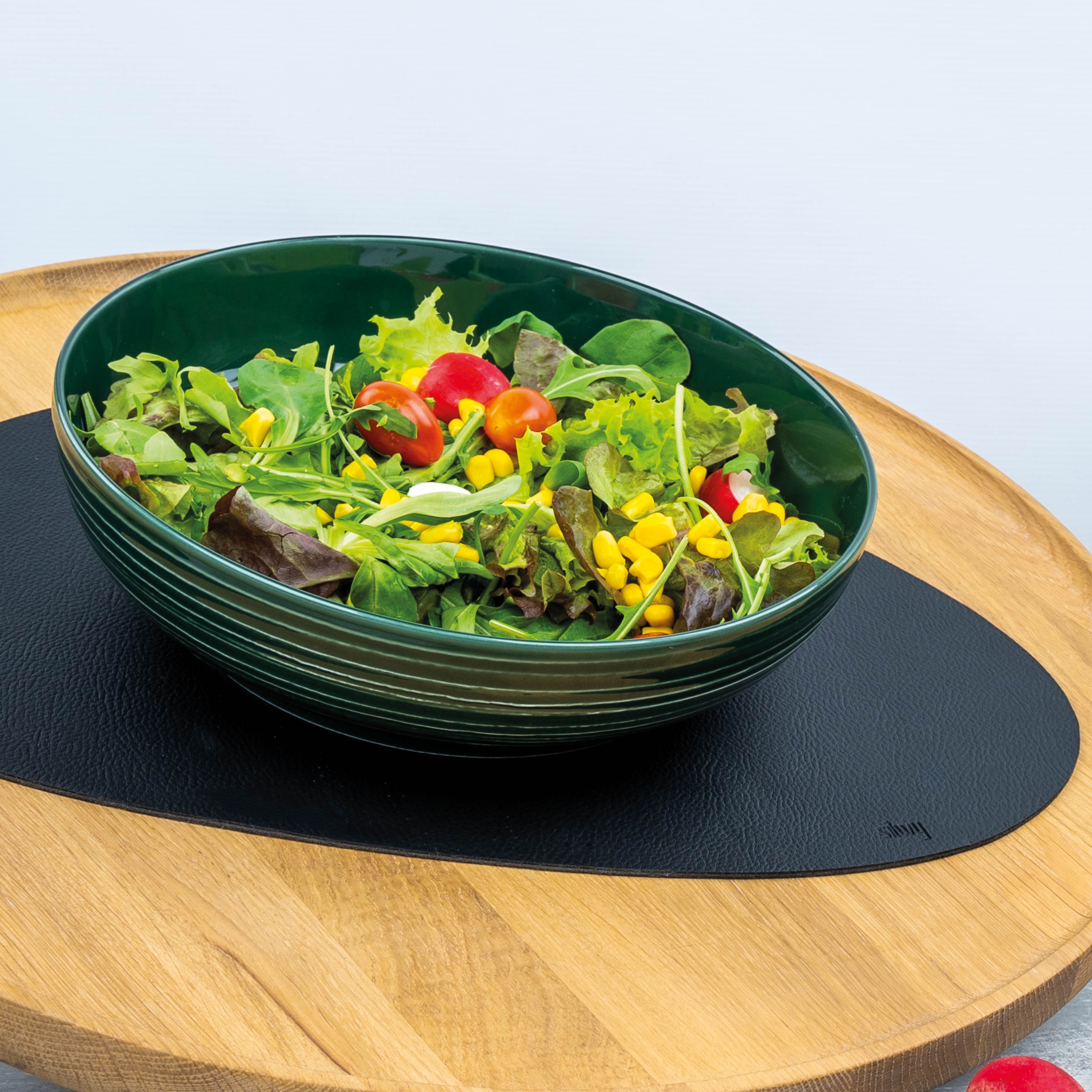 Magnetic Porcelain Food Bowl FOREST GREEN ⌀ 25 cm