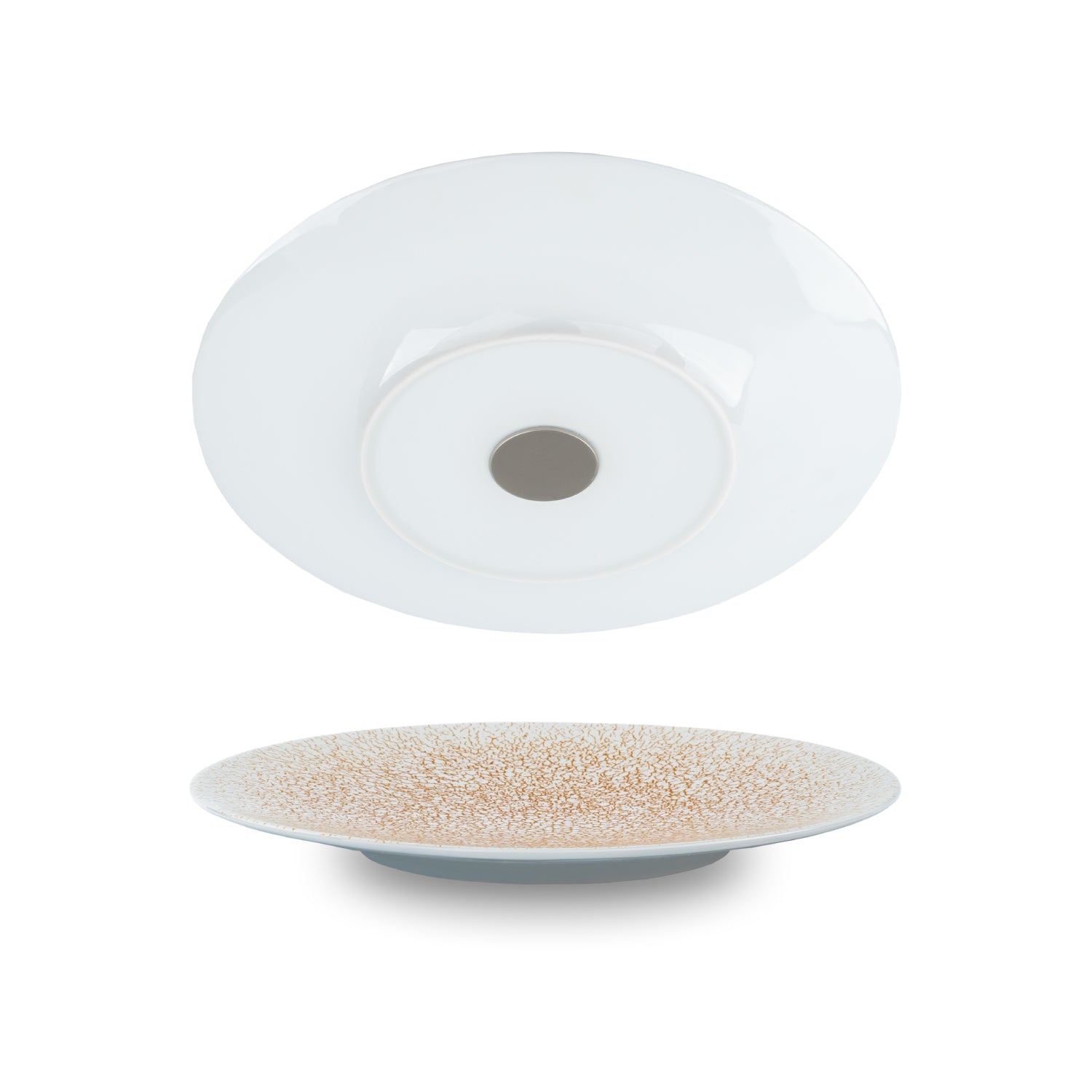 Assiette à déjeuner magnétique en porcelaine ABRICOT ⌀ 22 cm