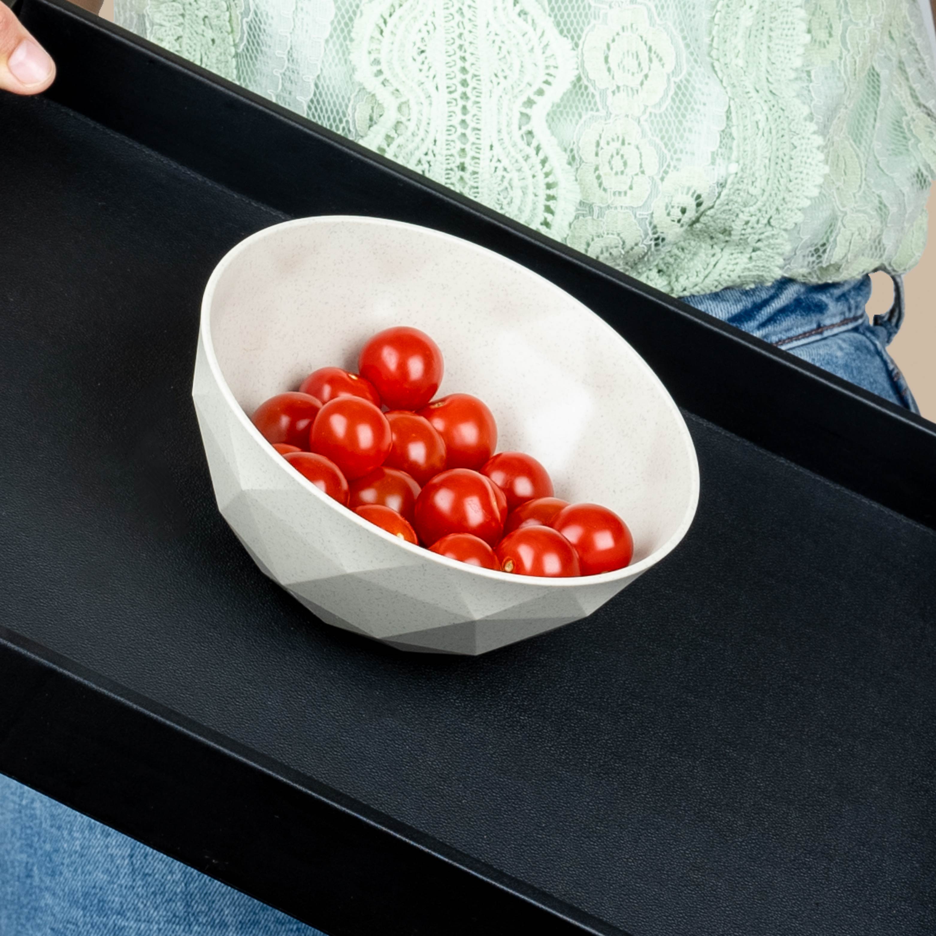 Magnetic plastic bowls SAND ⌀ 16 cm