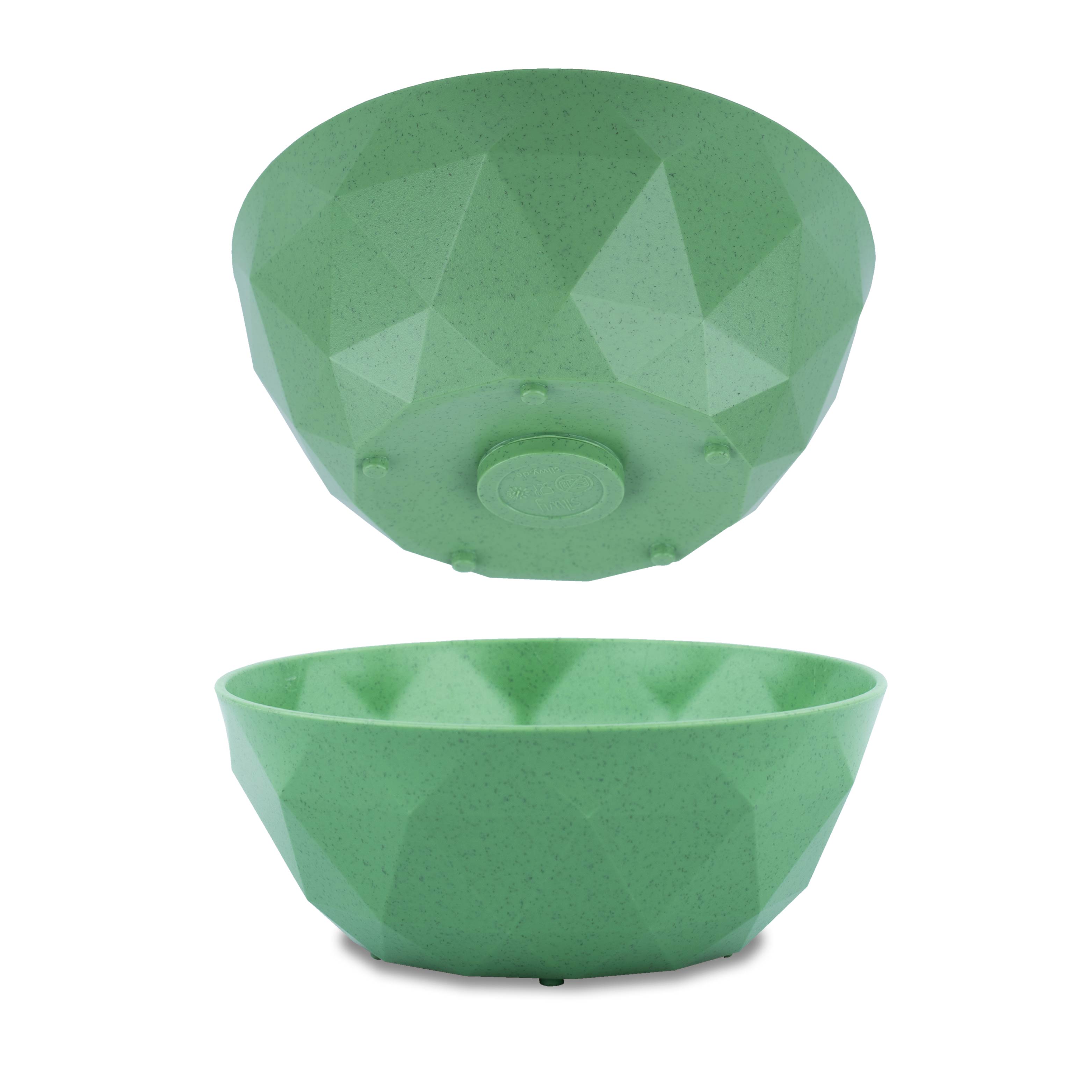 Magnetic plastic bowls GREEN ⌀ 16 cm