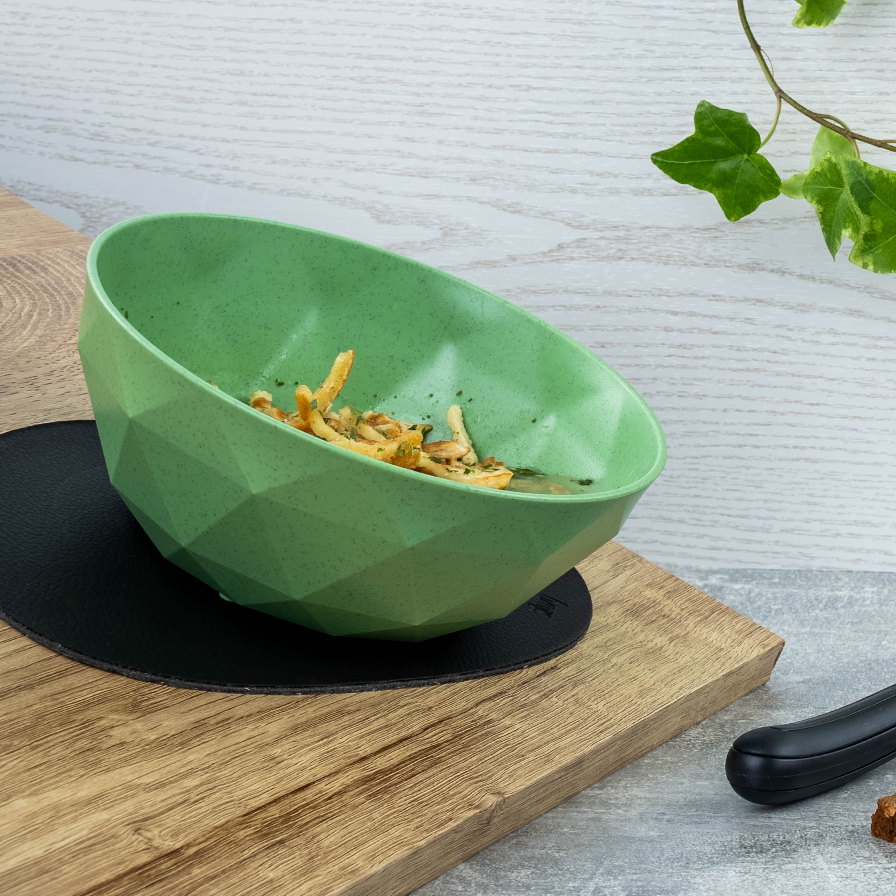 Magnetic plastic bowls GREEN ⌀ 16 cm