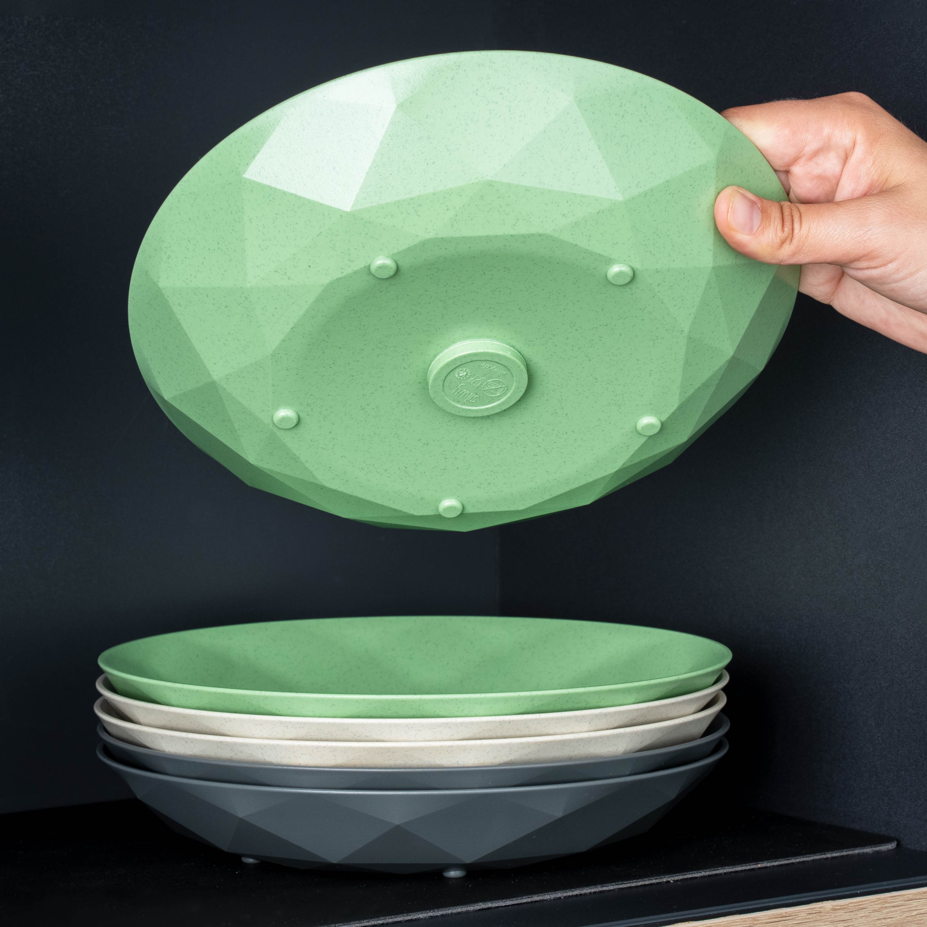 Plaque magnétique en plastique VERTE ⌀ 24 cm