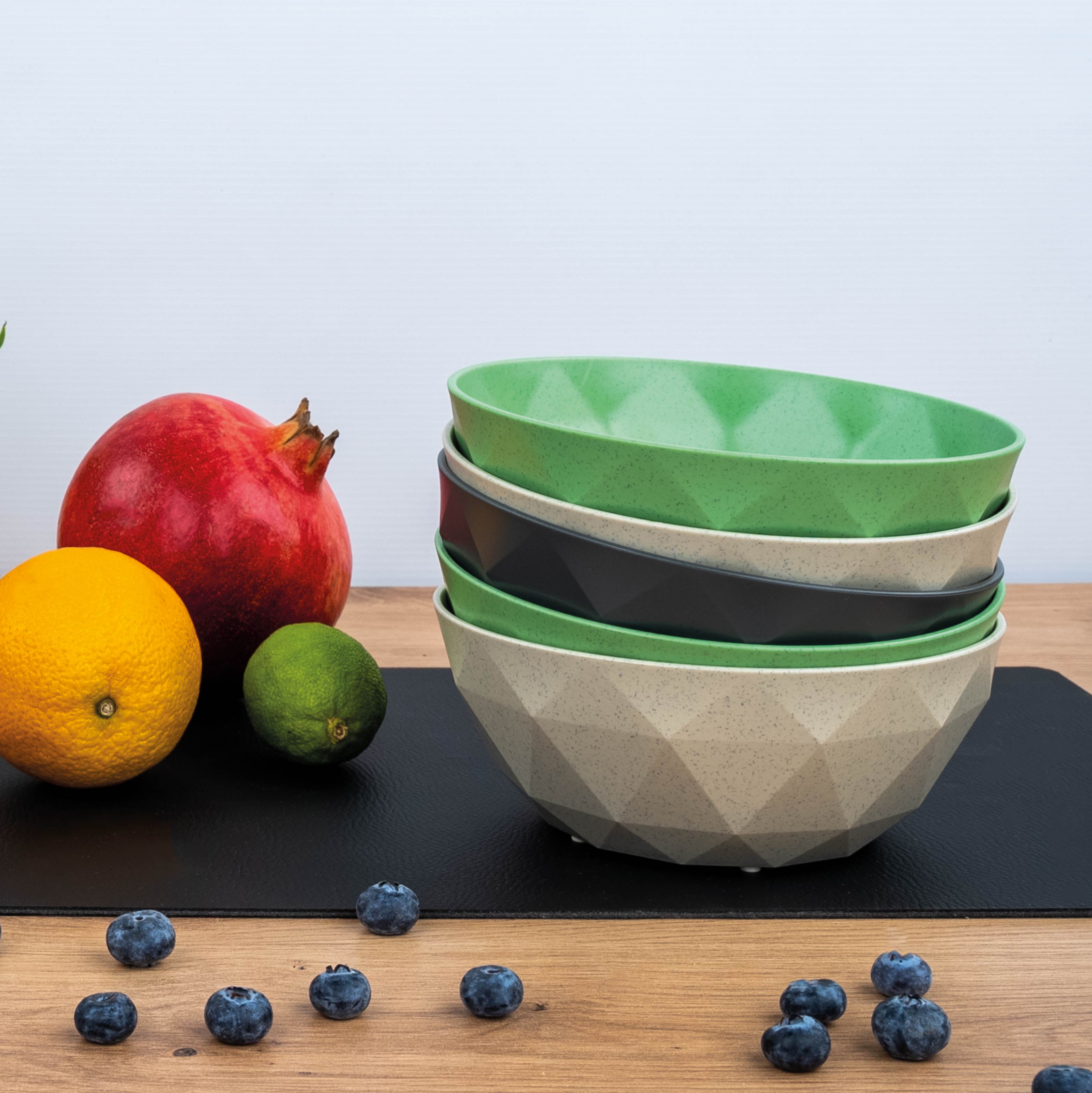 Magnetic plastic bowls GREEN ⌀ 16 cm