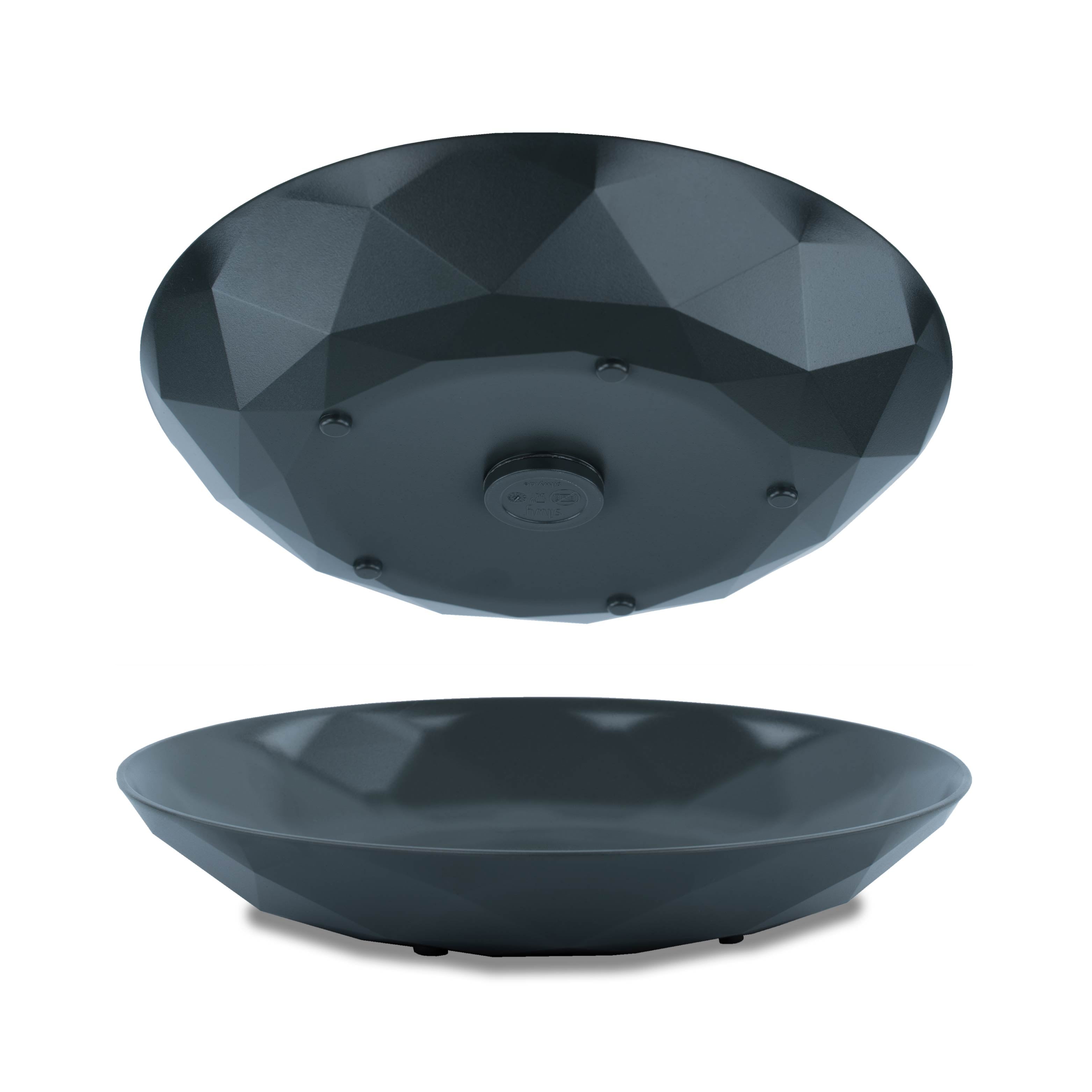 Plaque magnétique en plastique GRIS ⌀ 24 cm