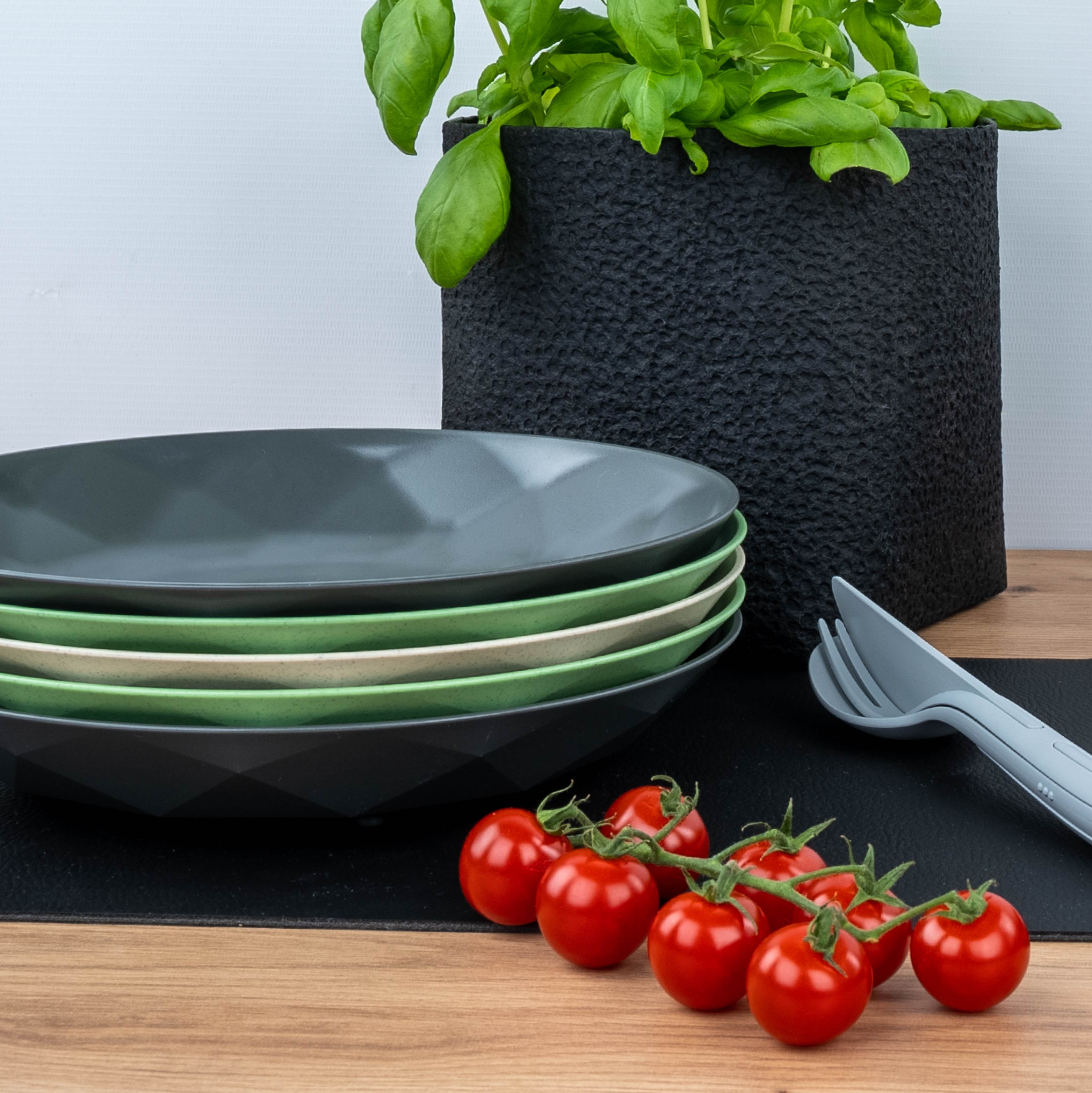 Plaque magnétique en plastique GRIS ⌀ 24 cm