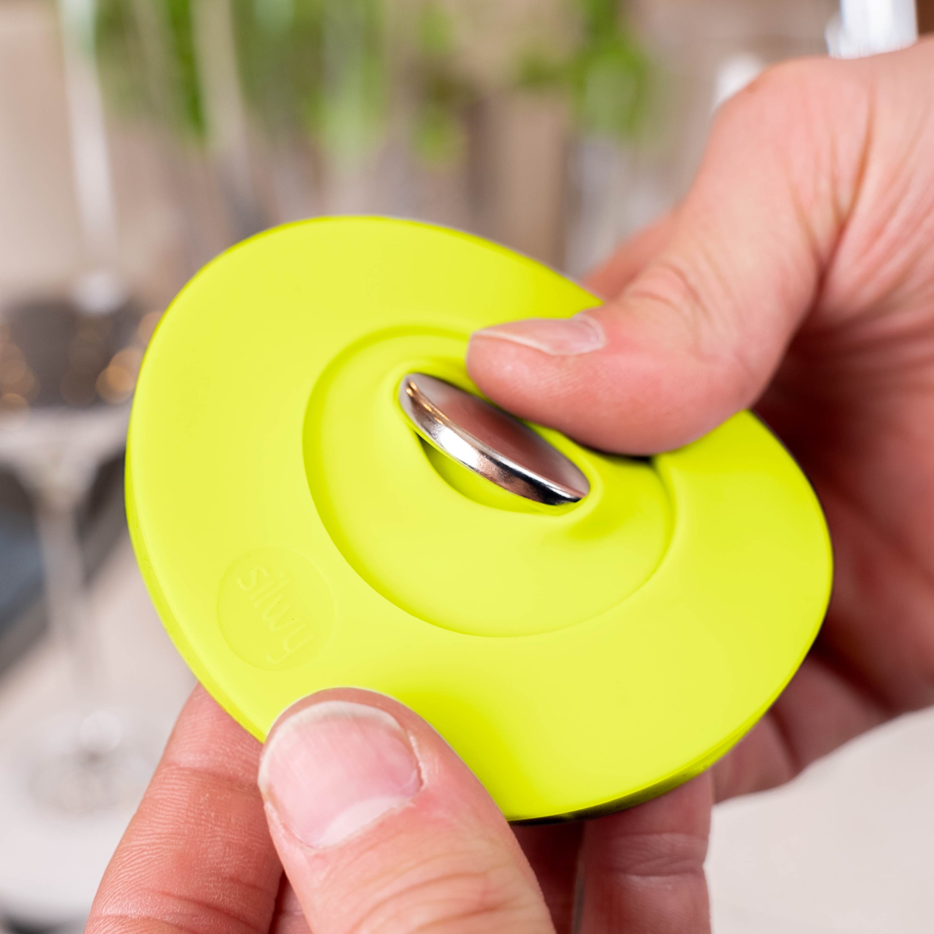 Magnet-Kondom für Stielgläser YELLOW