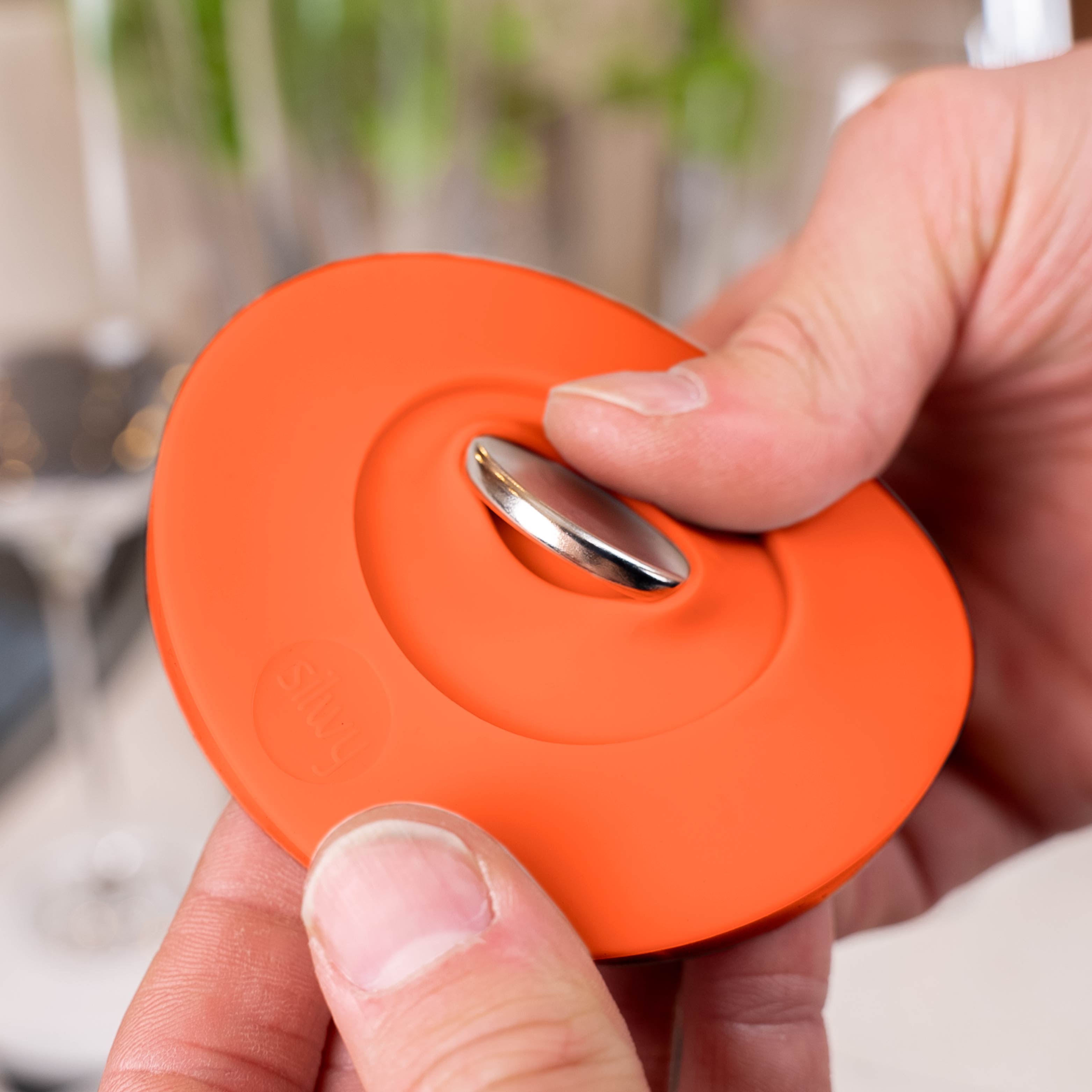 Magnetic Condom for Stem Glasses ORANGE