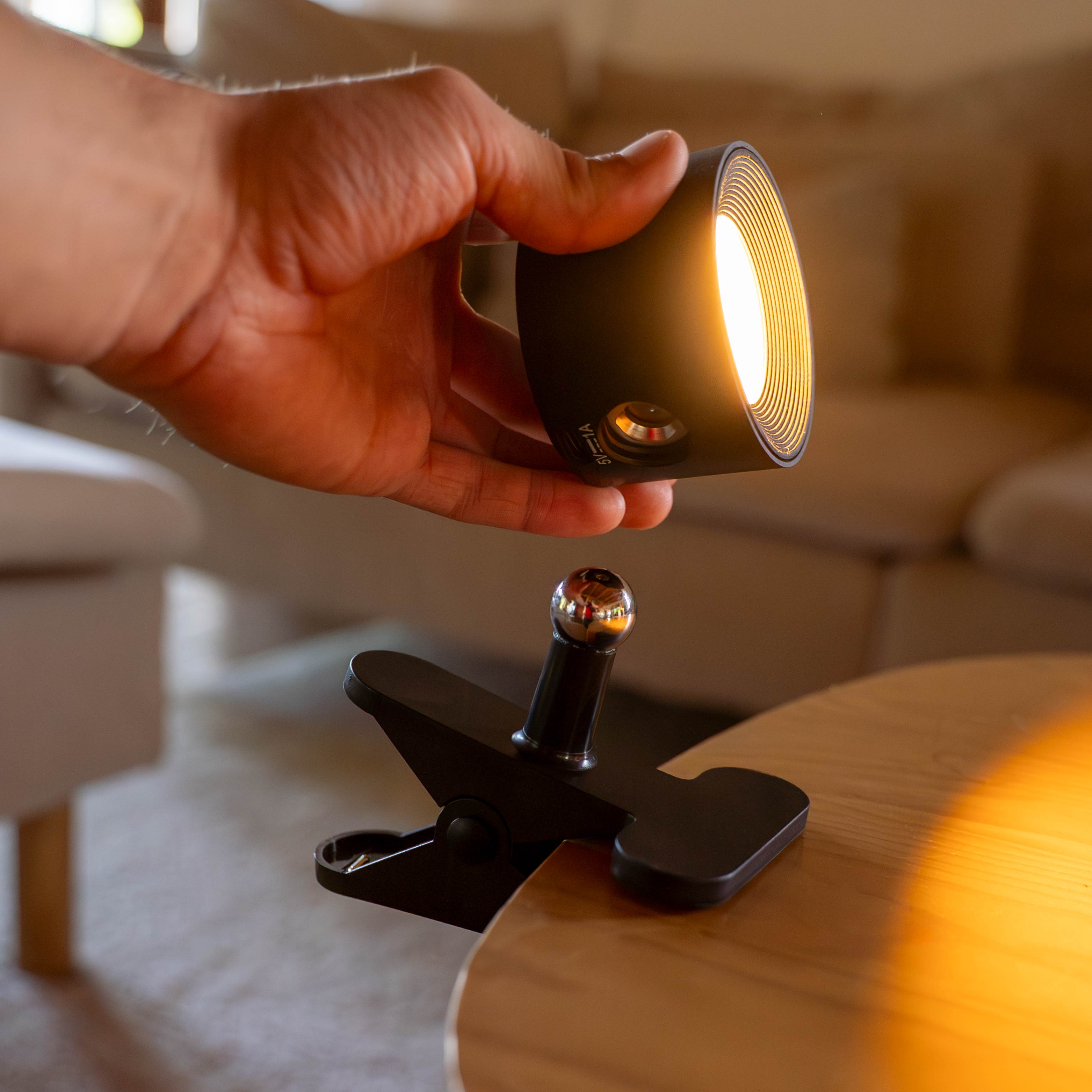 Morsetto a testa sferica per lampada magnetica SPOTY