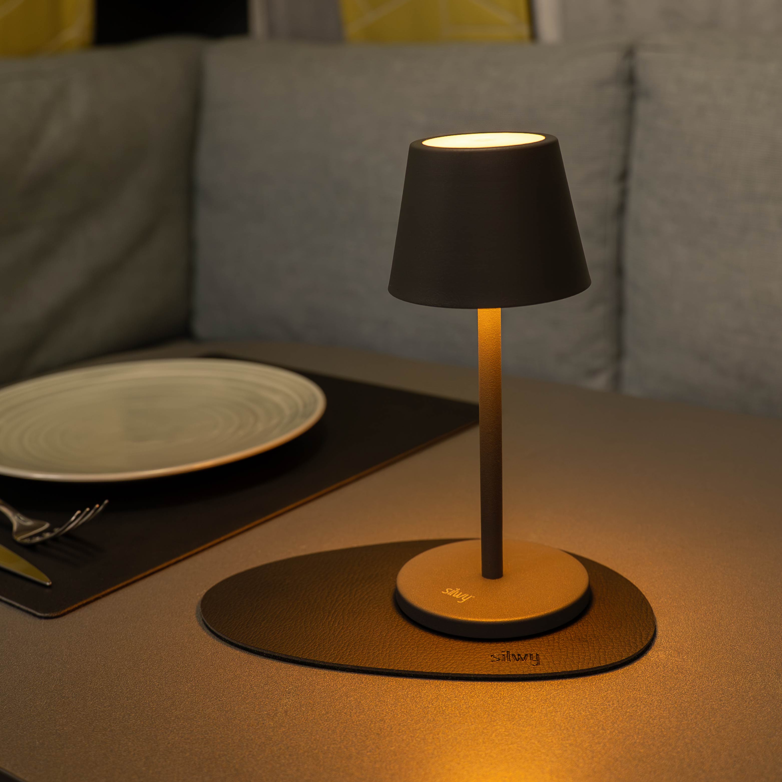 Lampada magnetica S GRIGIA incl. tovaglietta