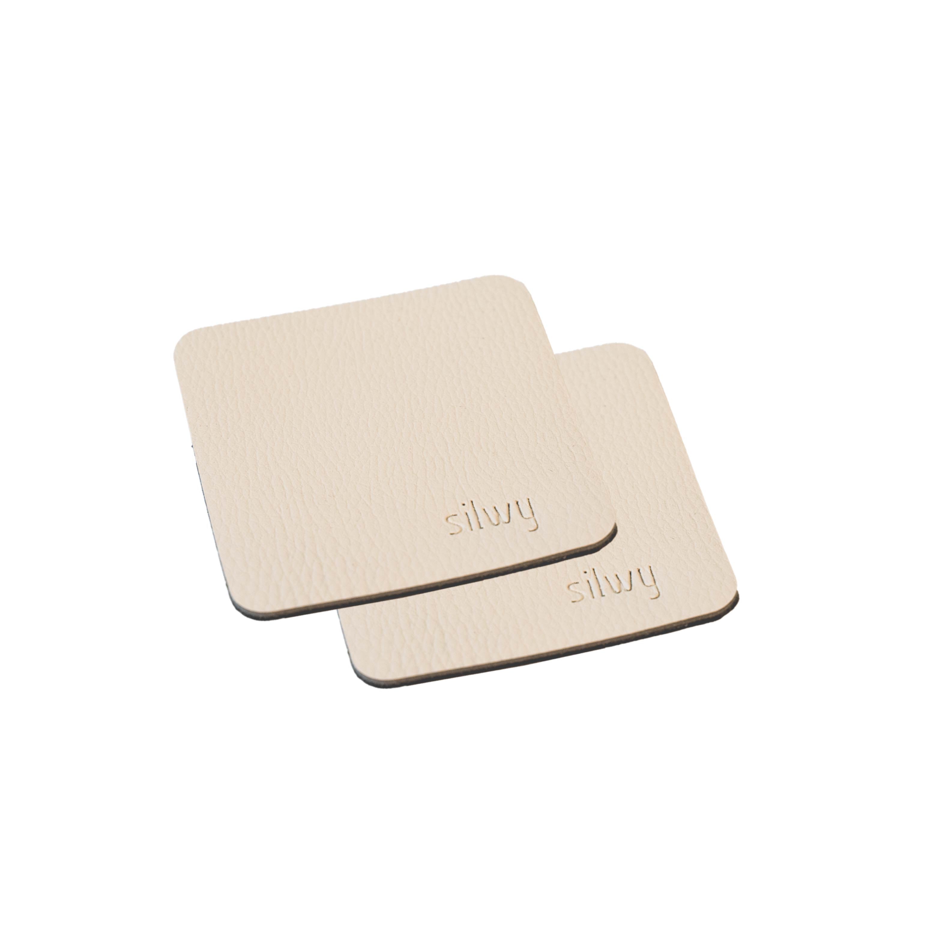 Almohadillas de gel nano metálico (rectangulares) OFF-WHITE