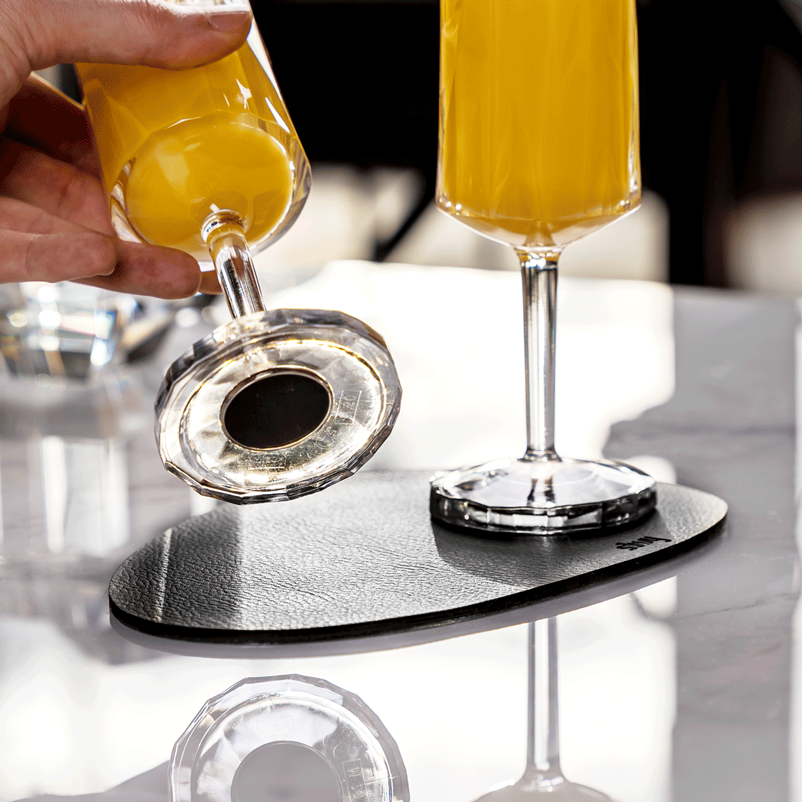 Magnetic lamp PORTOFINO SAND including placemat and pad