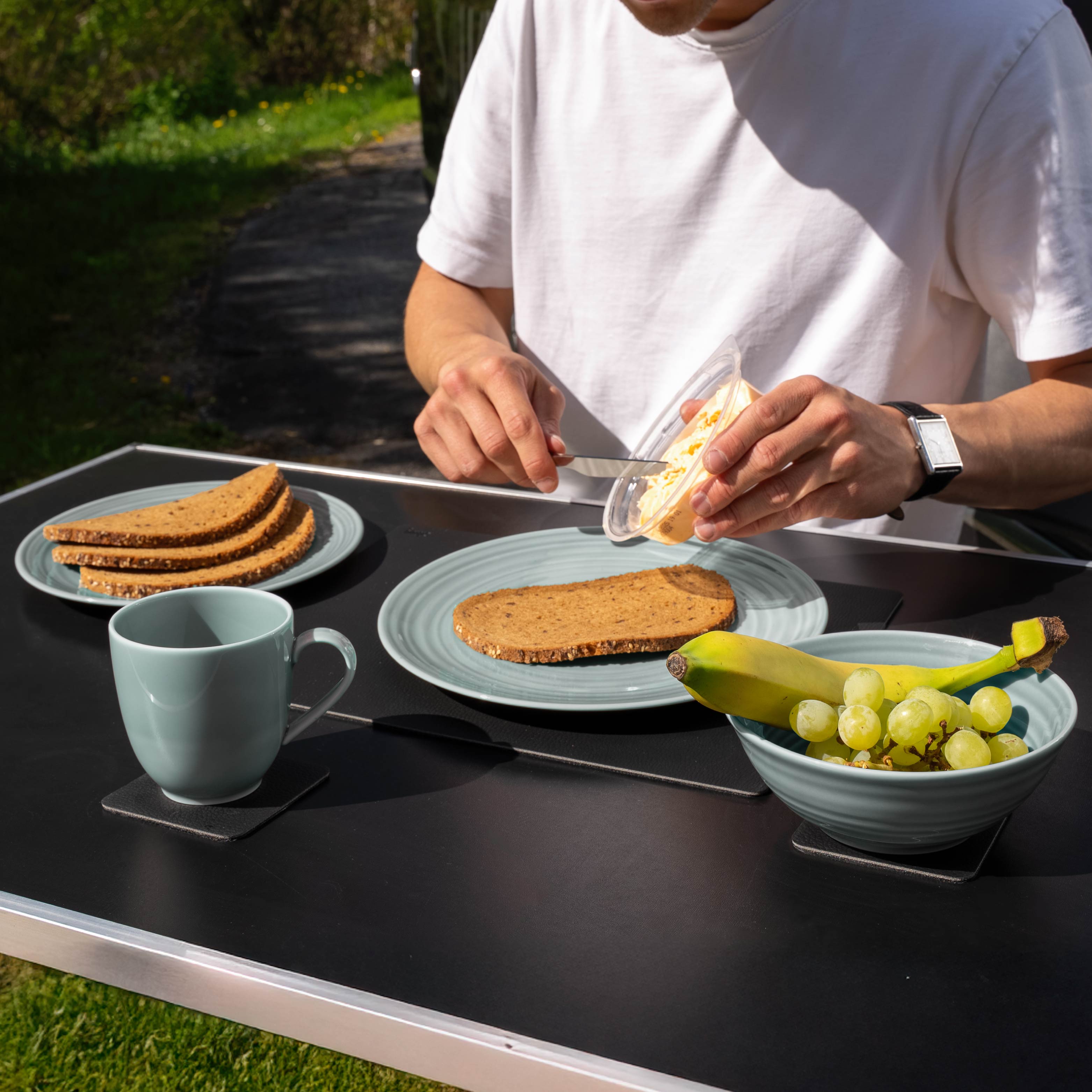 Service de table magnétique en porcelaine CYAN