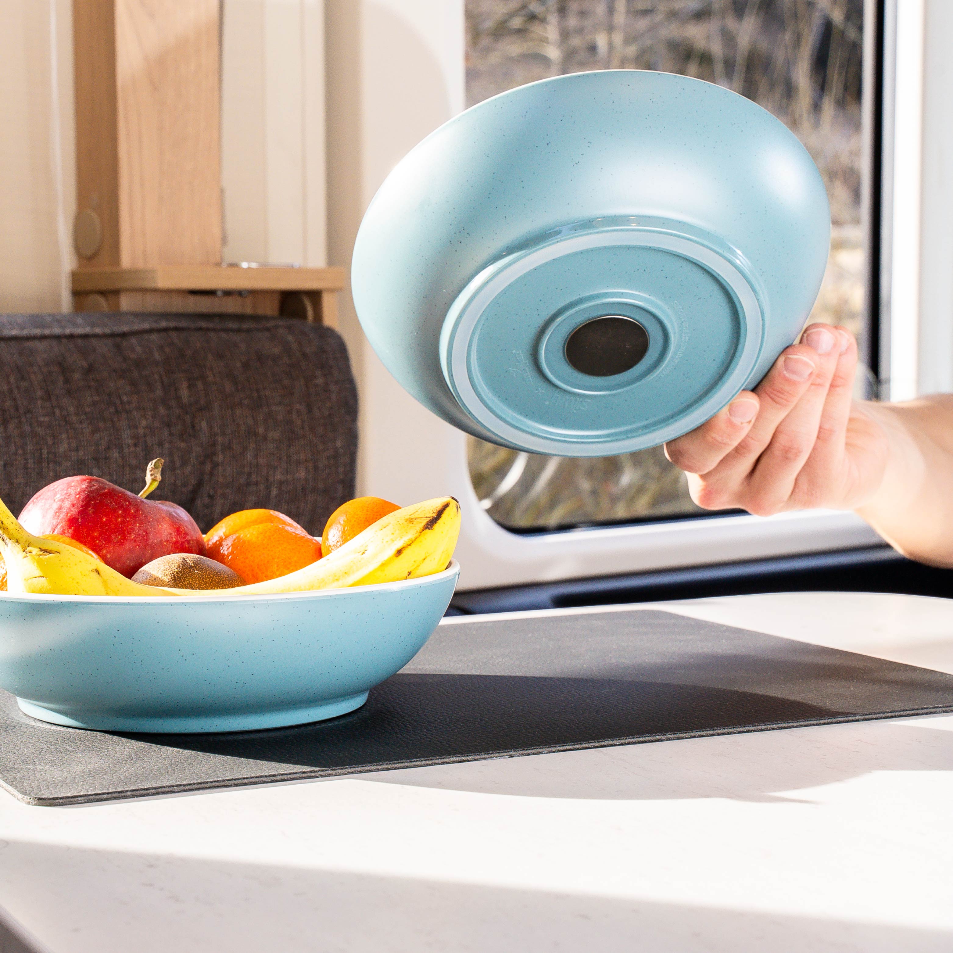 Service de table magnétique en plastique DOLOMIT BLEU