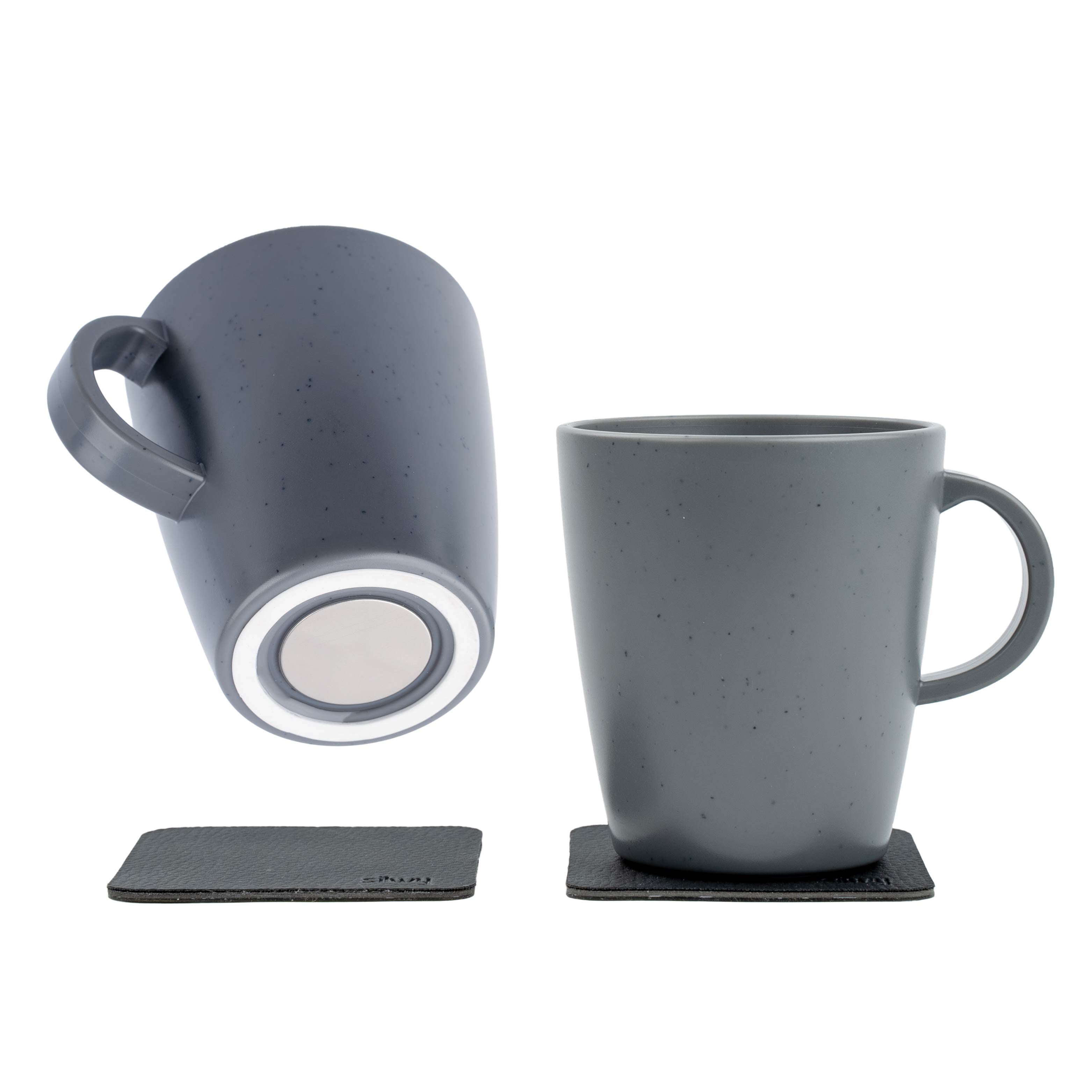 Magnet-Kunststofftassen DOLOMIT GREY