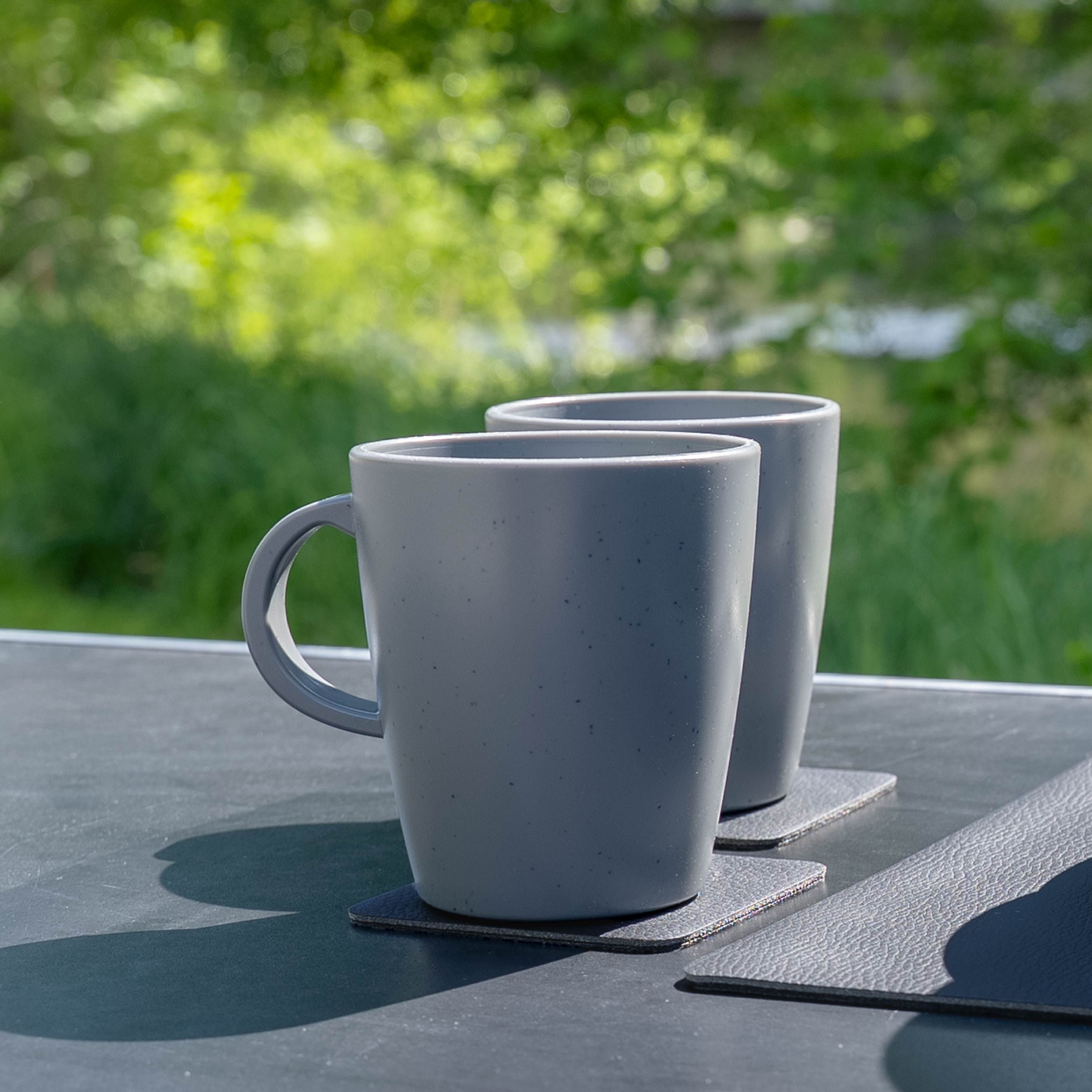 Magnet-Kunststofftassen DOLOMIT GREY