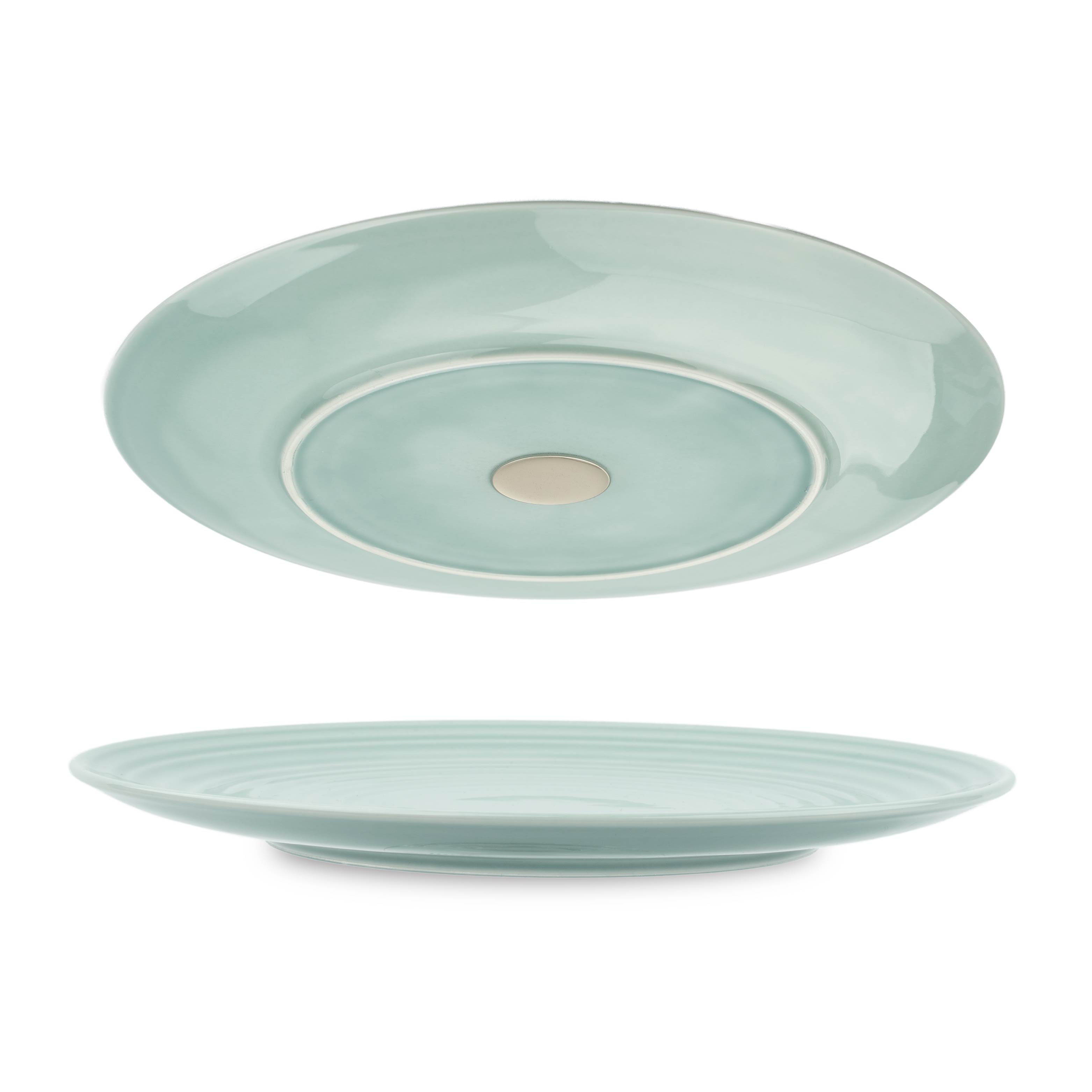 Assiette magnétique en porcelaine CYAN ⌀ 26cm