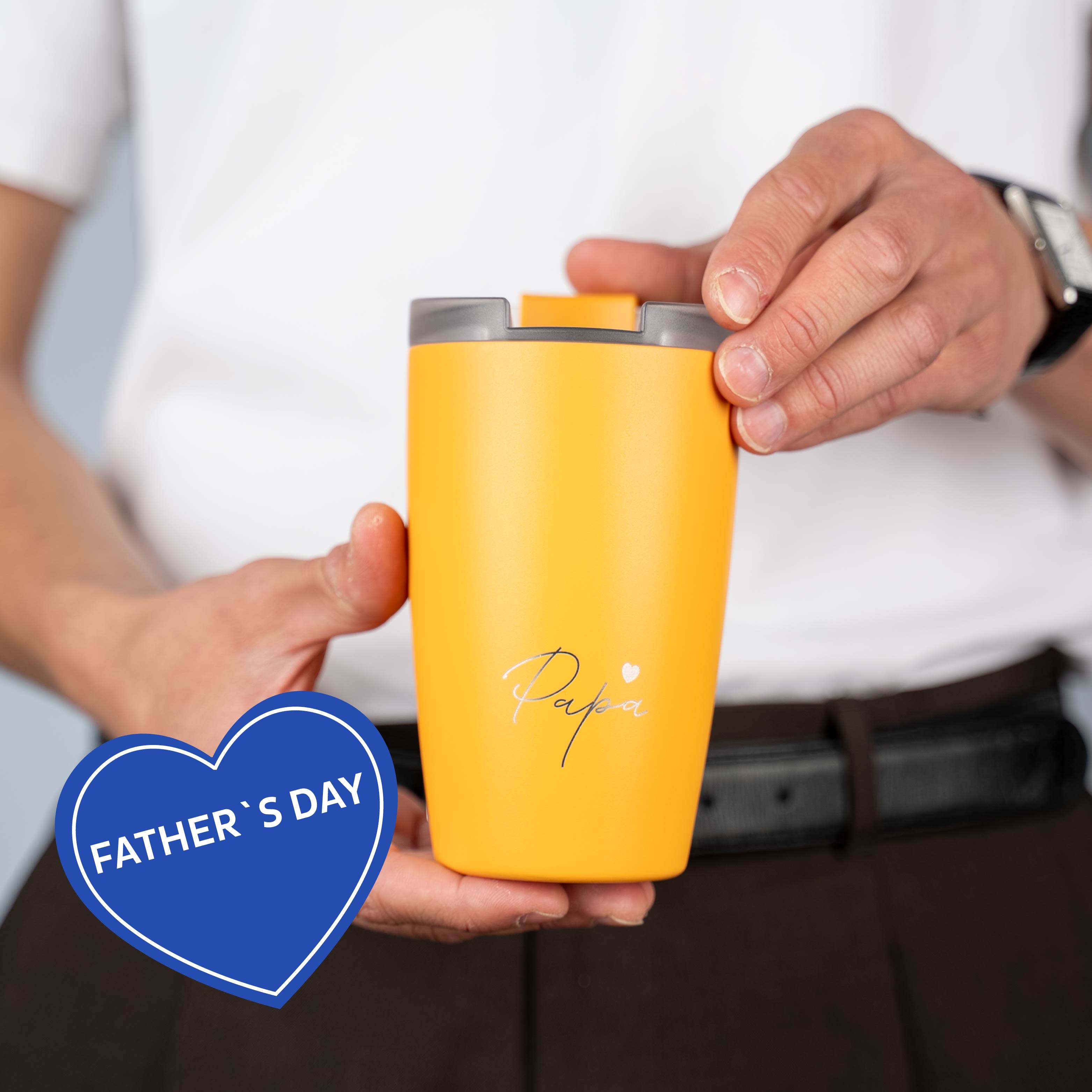 Magnetic thermal mug SUNRISE "PAPA"