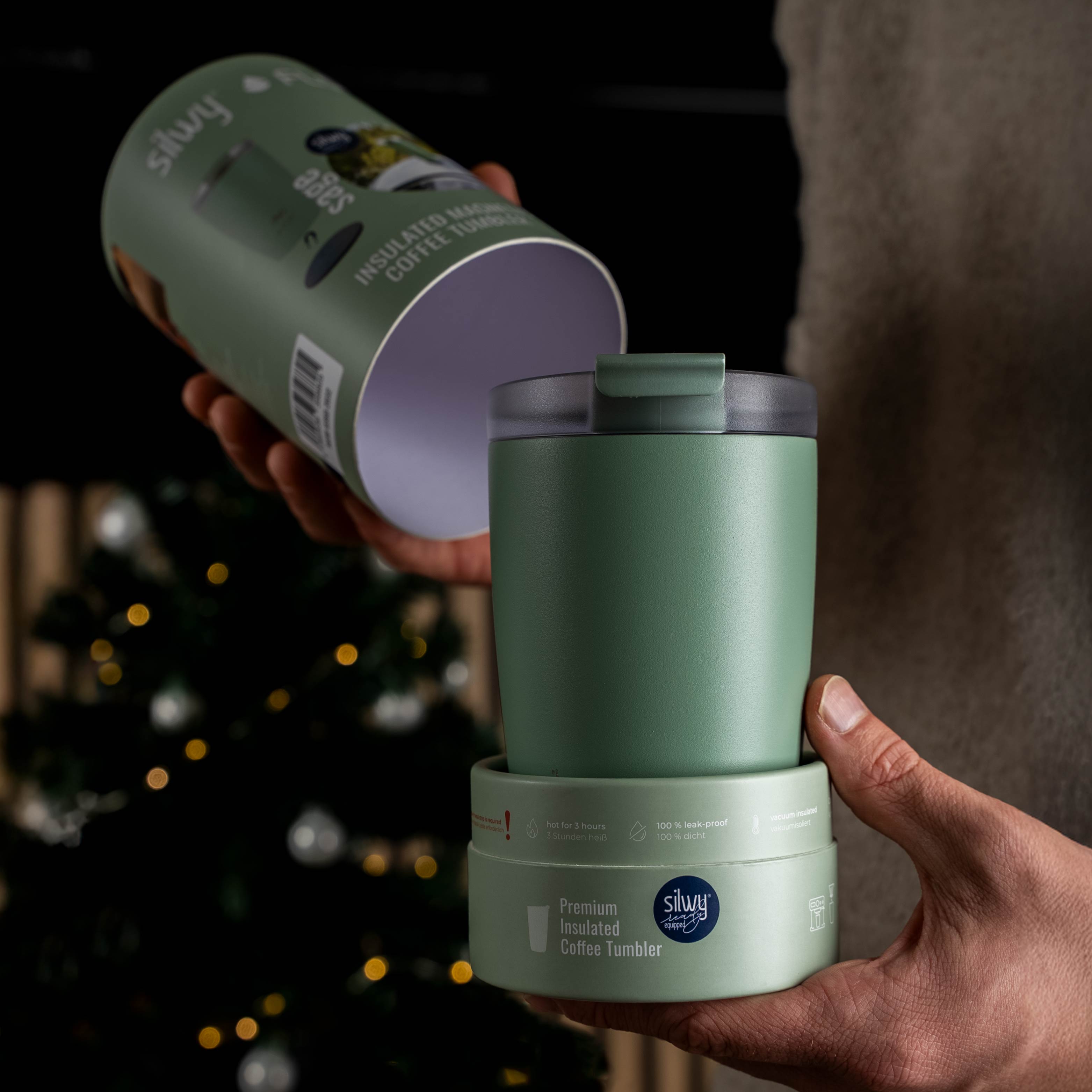 Magnetic thermo mug SAGE