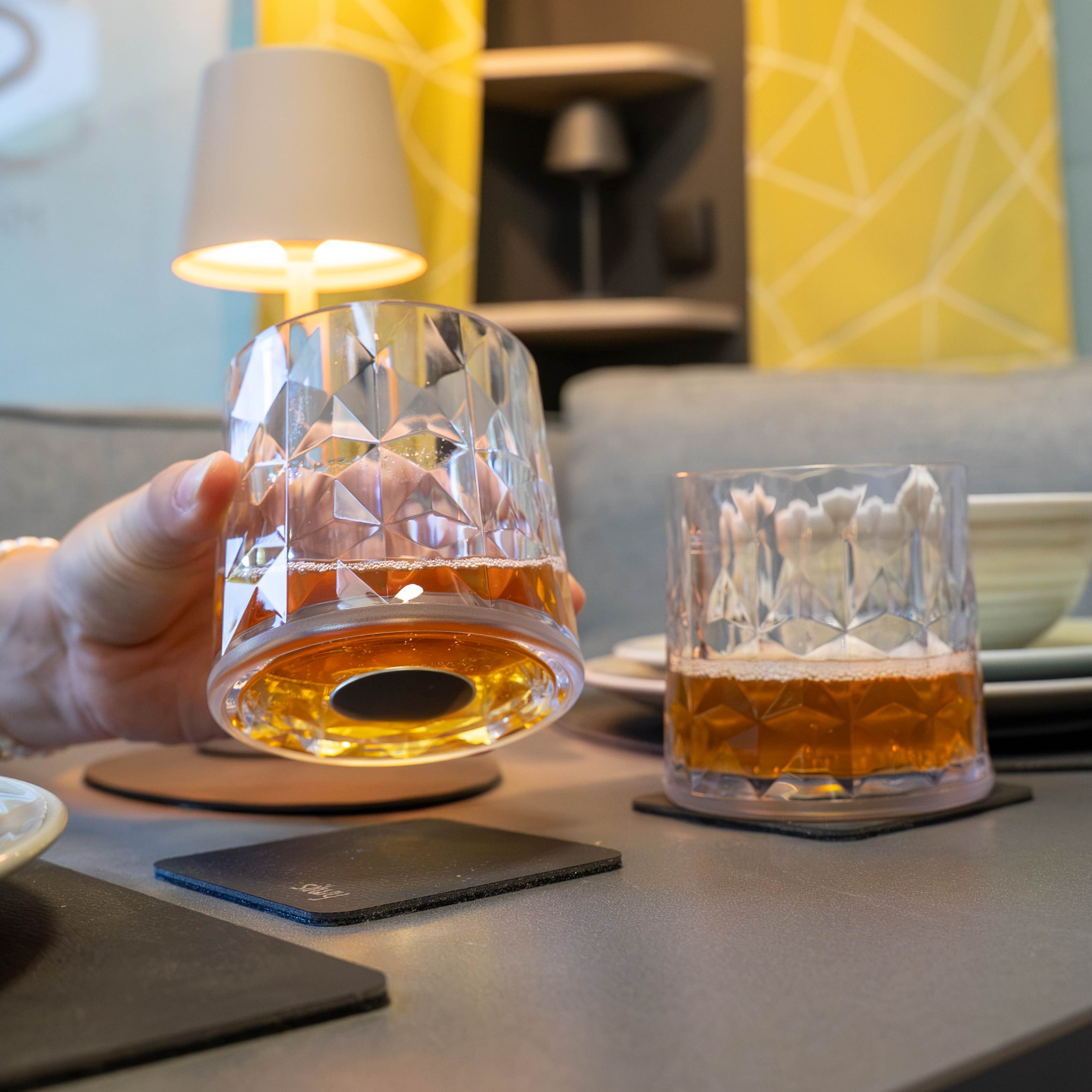 Magnet-Kunststoffgläser TUMBLER CLEAR
