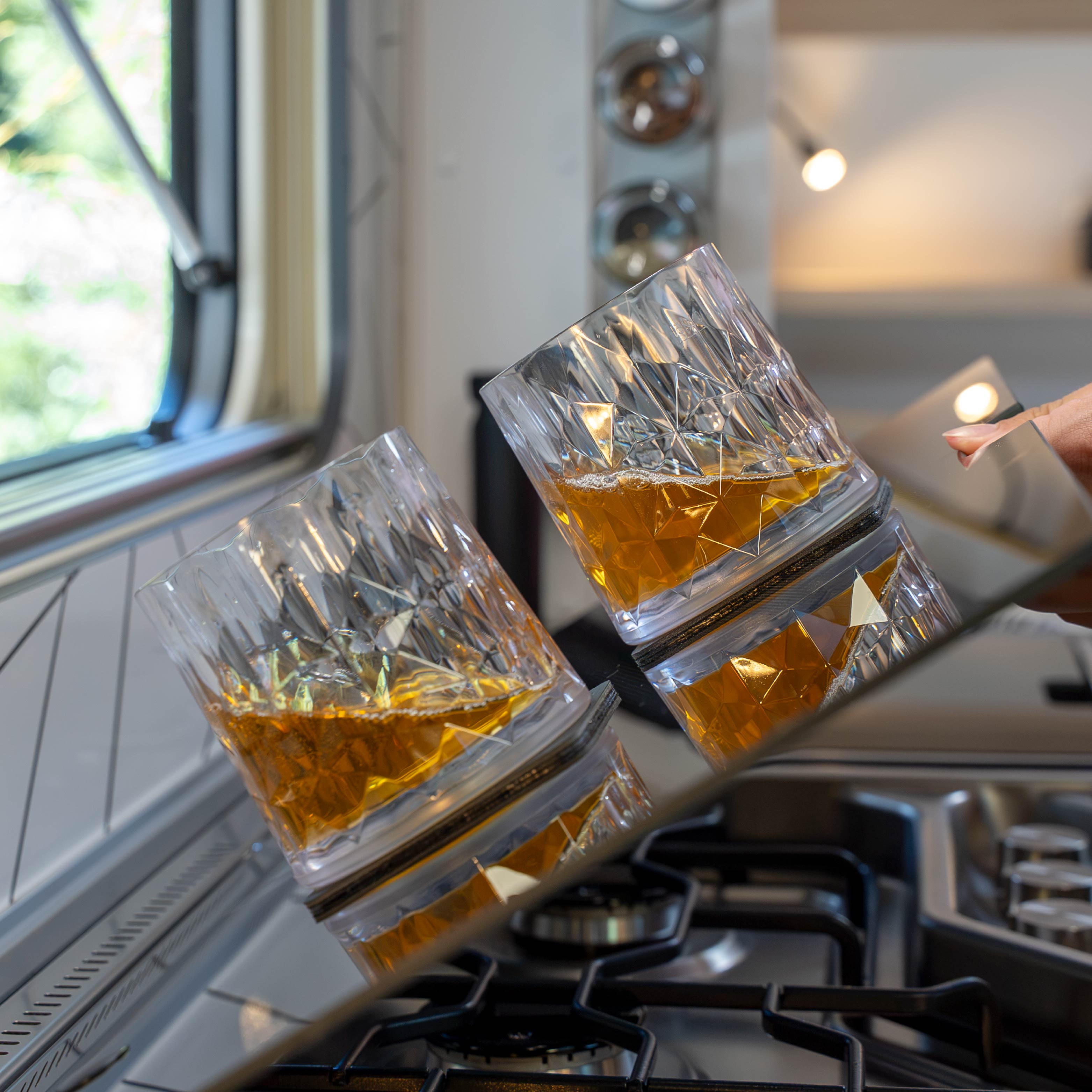 Magnet-Kunststoffgläser TUMBLER CLEAR