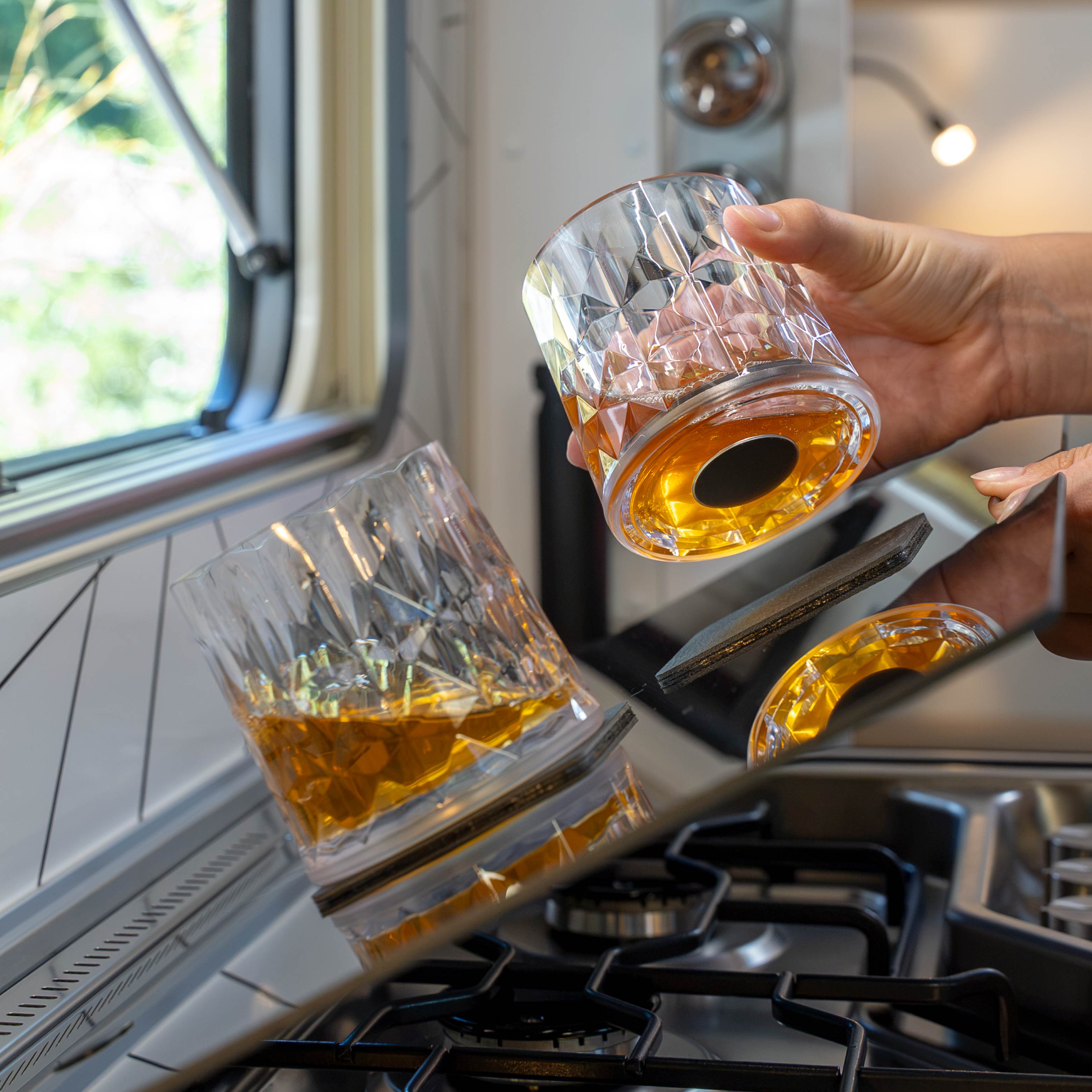 Magnet-Kunststoffgläser TUMBLER CLEAR