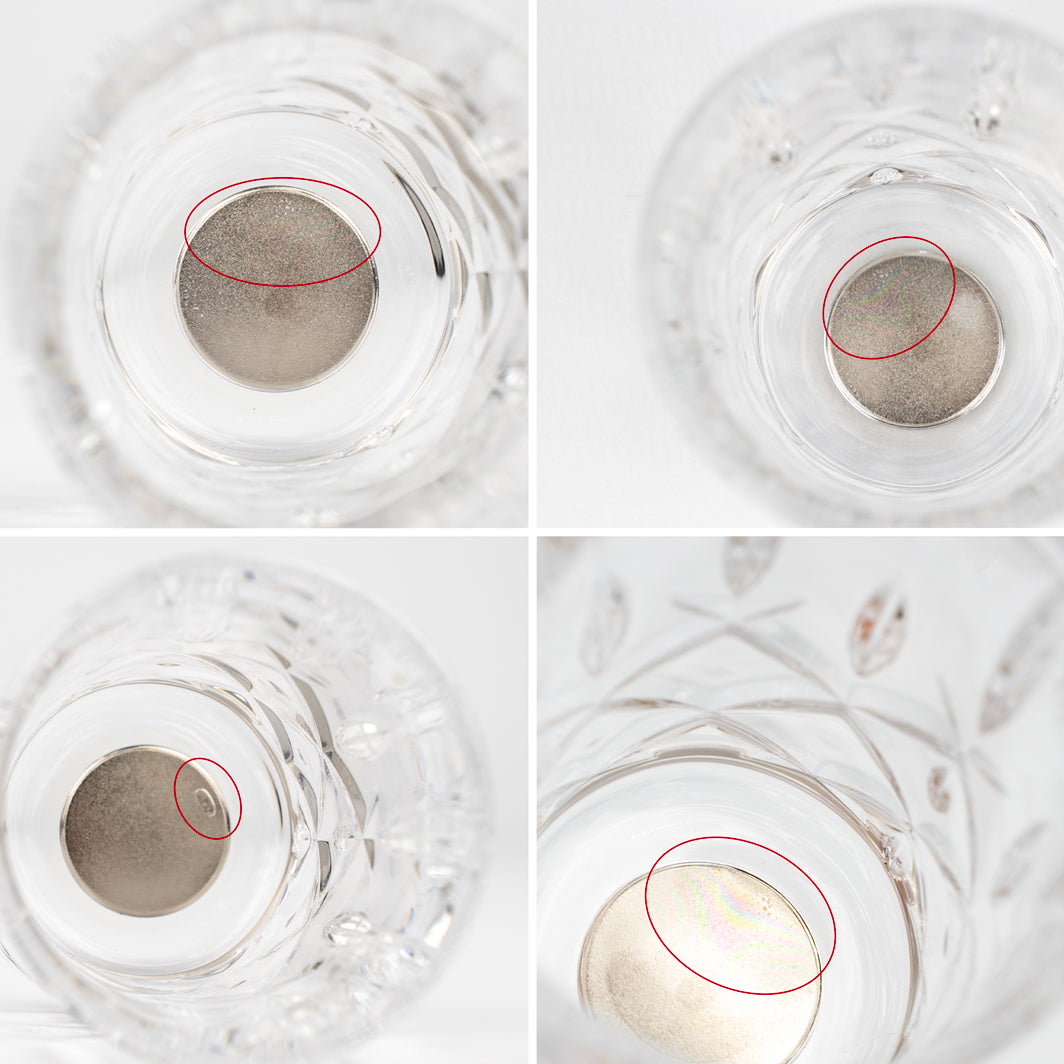 Segunda elección: Vasos de cristal con imán SHOT DIAMOND