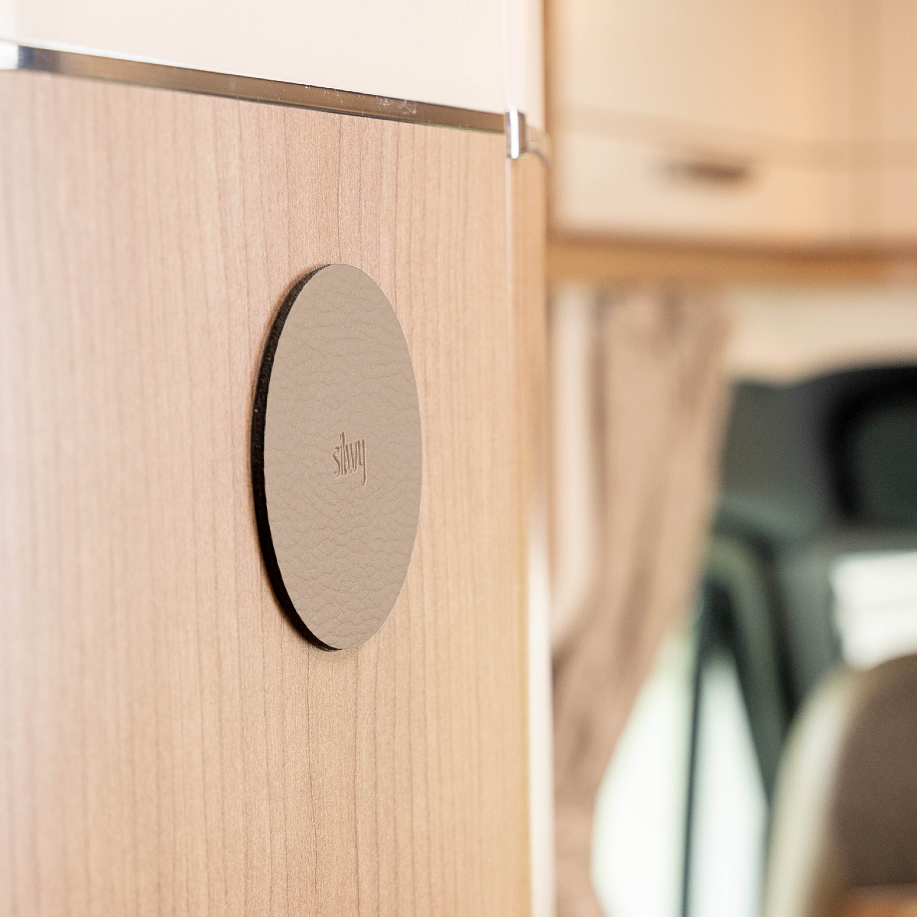 Metal Nano Gel Pads 6.5 cm Beige