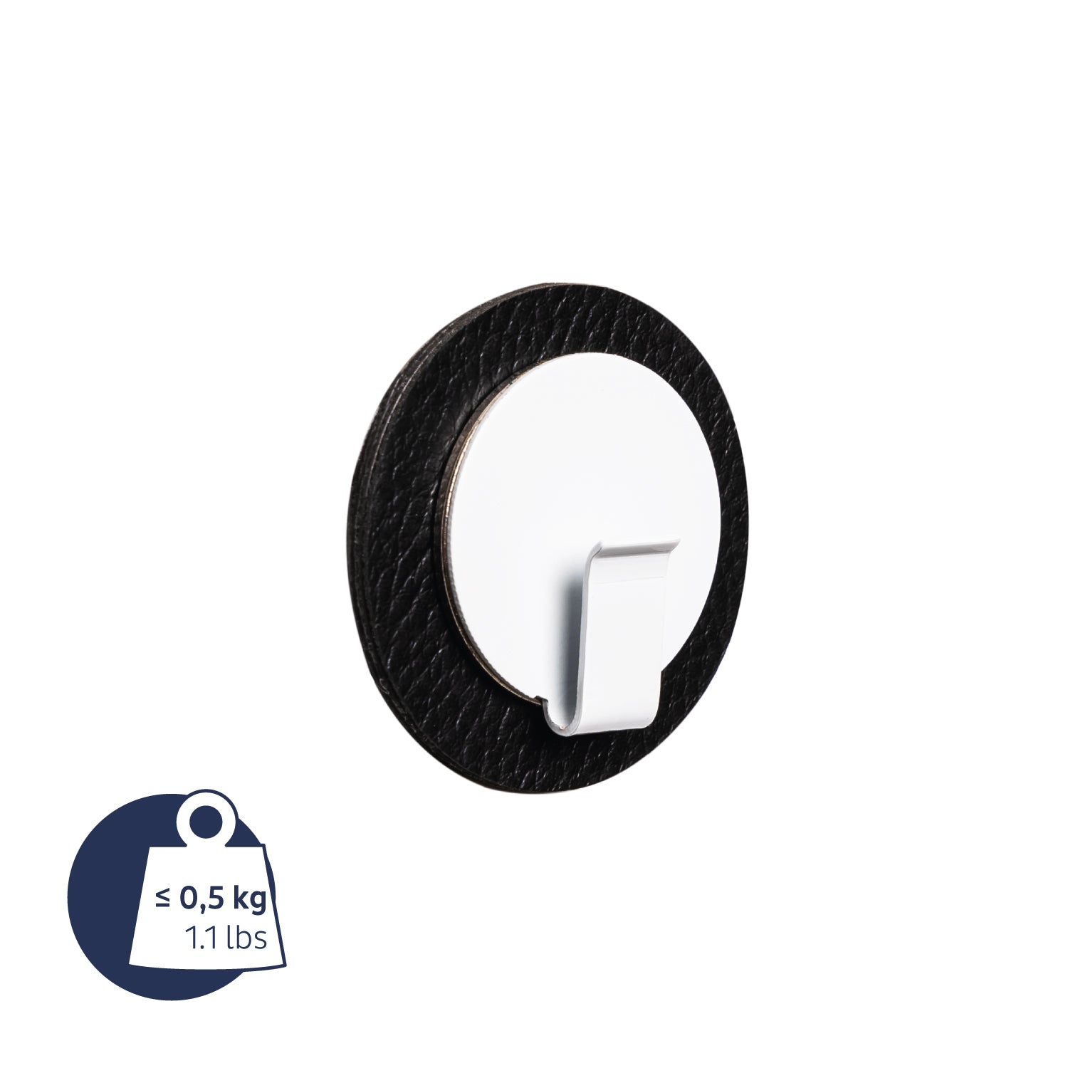 Magnetic hook CLEVER WHITE incl. pad BLACK