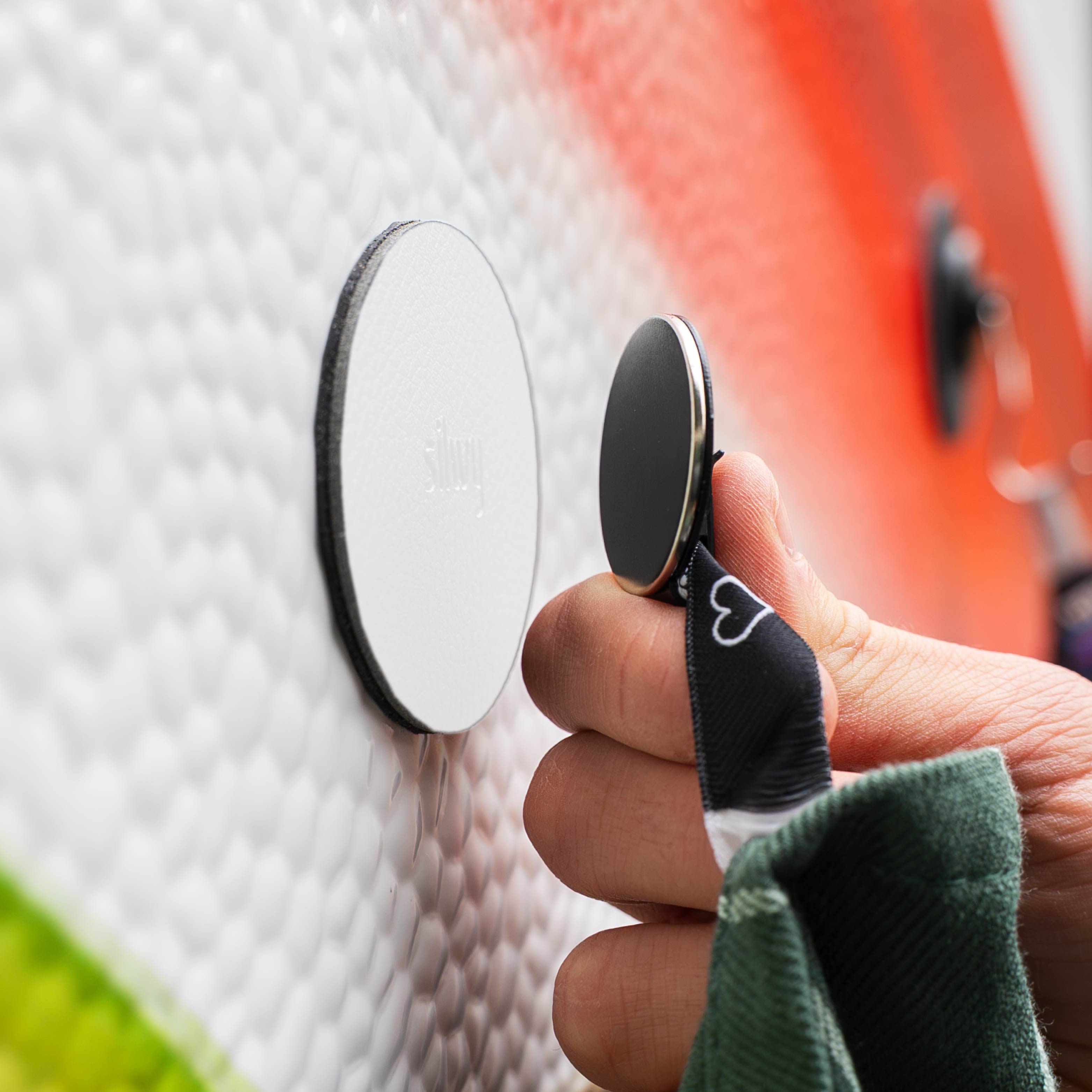 Magnet-Haken CLEVER BLACK inkl. Pad WHITE