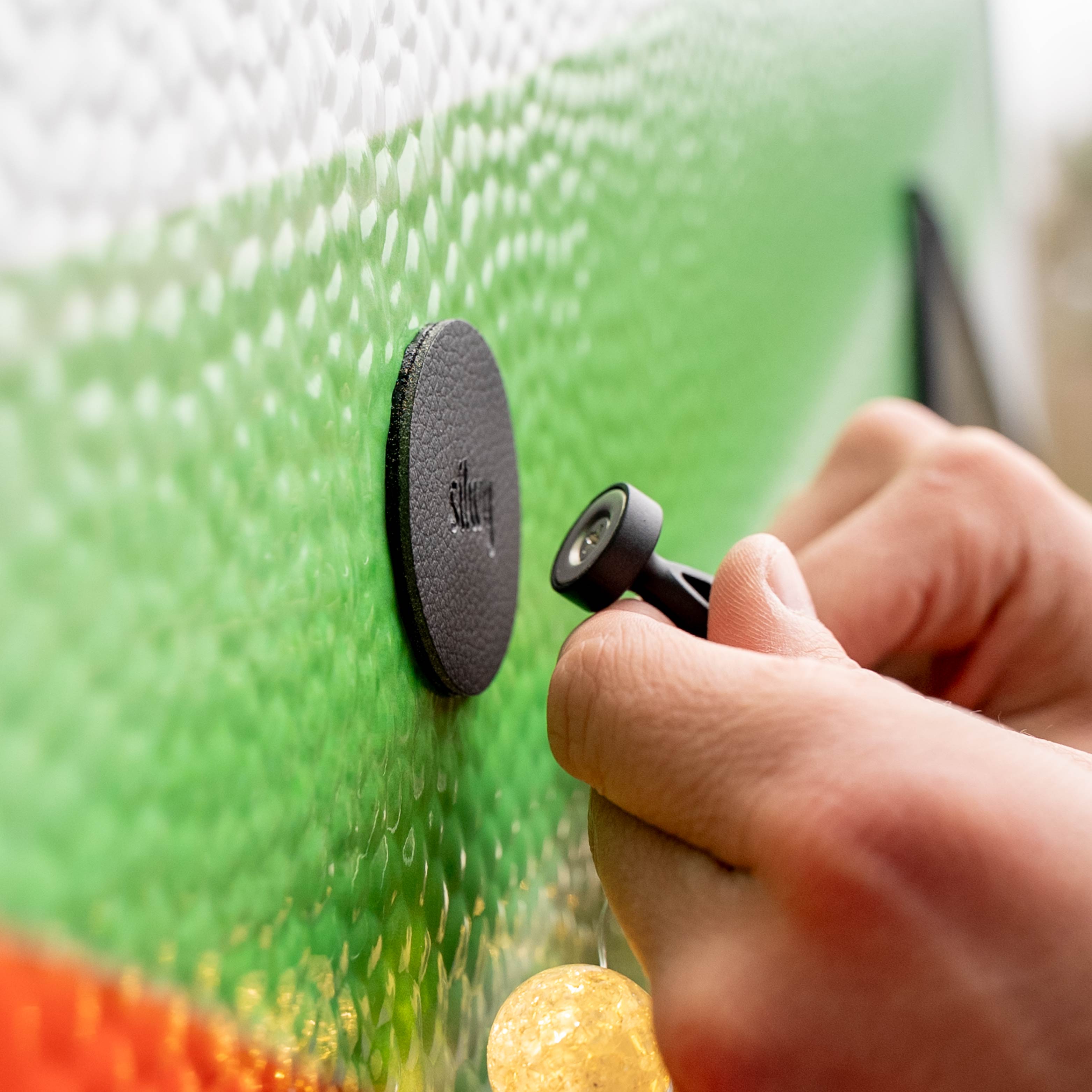 Magnet-Pins FLEX inkl. Pads BLACK