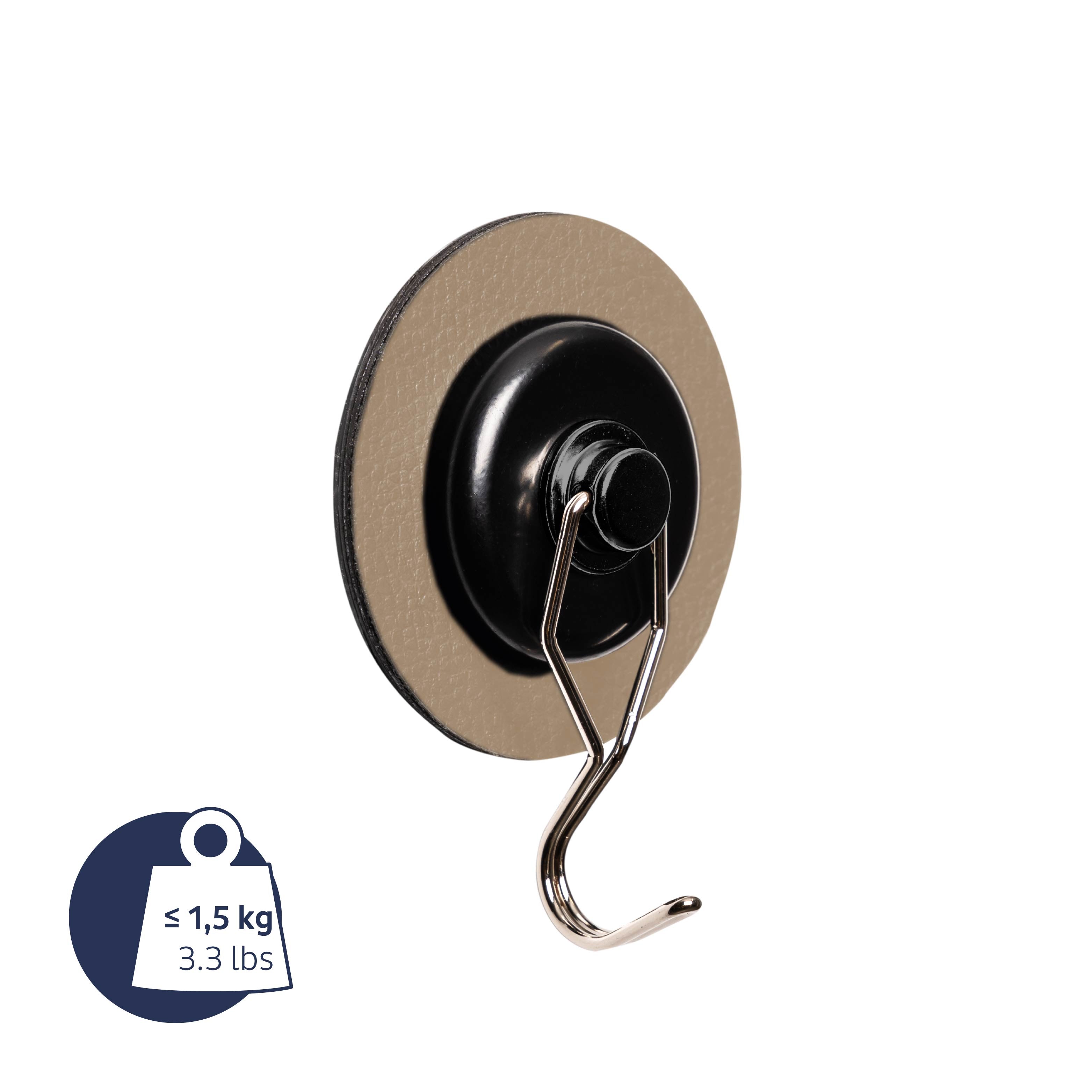 Gancho magnético THE ONE con almohadilla BEIGE